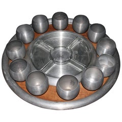 Russel Wright 1945 Spun Aluminum Serving Set