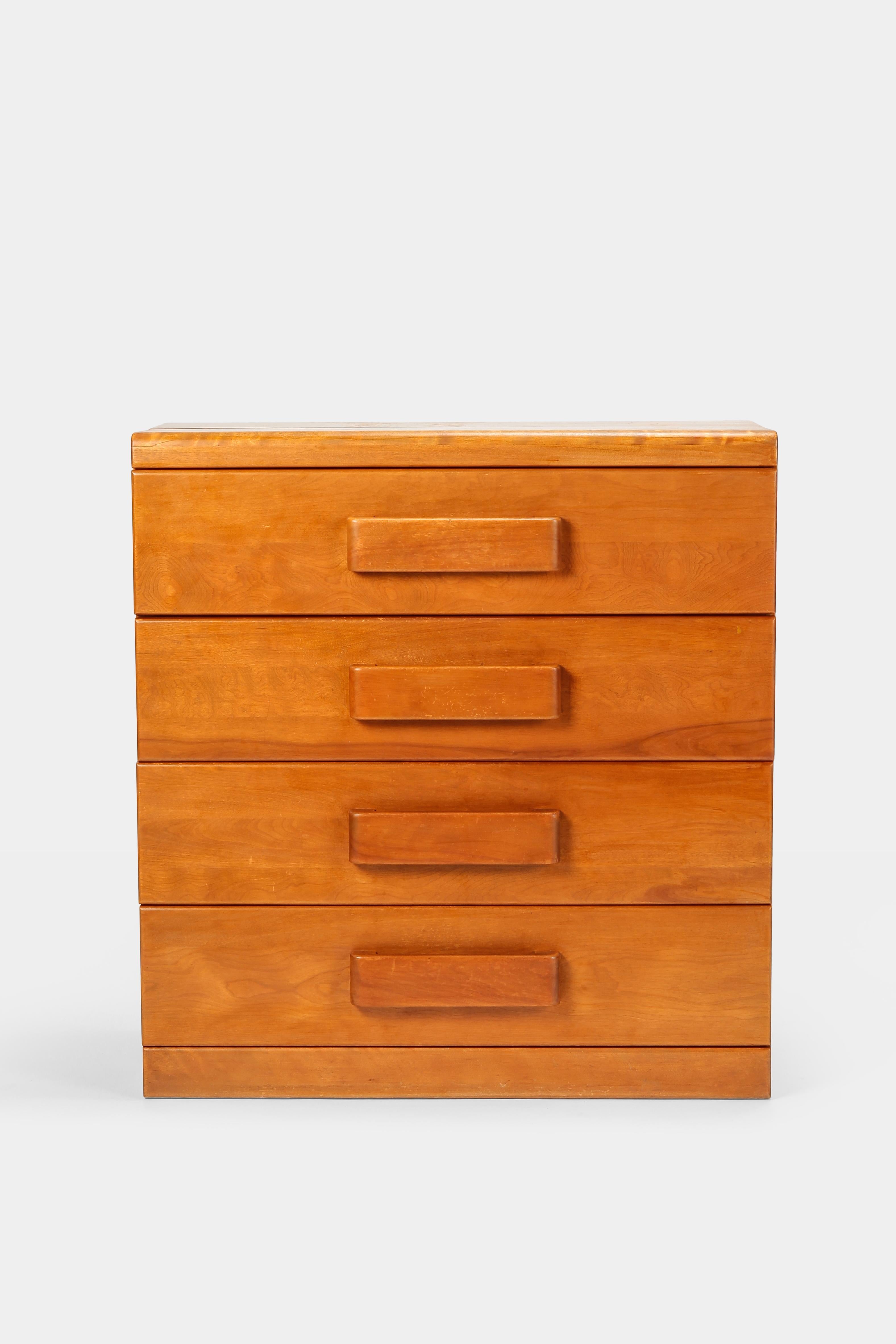 Mid-Century Modern Attributed to Russel Wright American Modern Maple Secretaire Snyders, 1930s