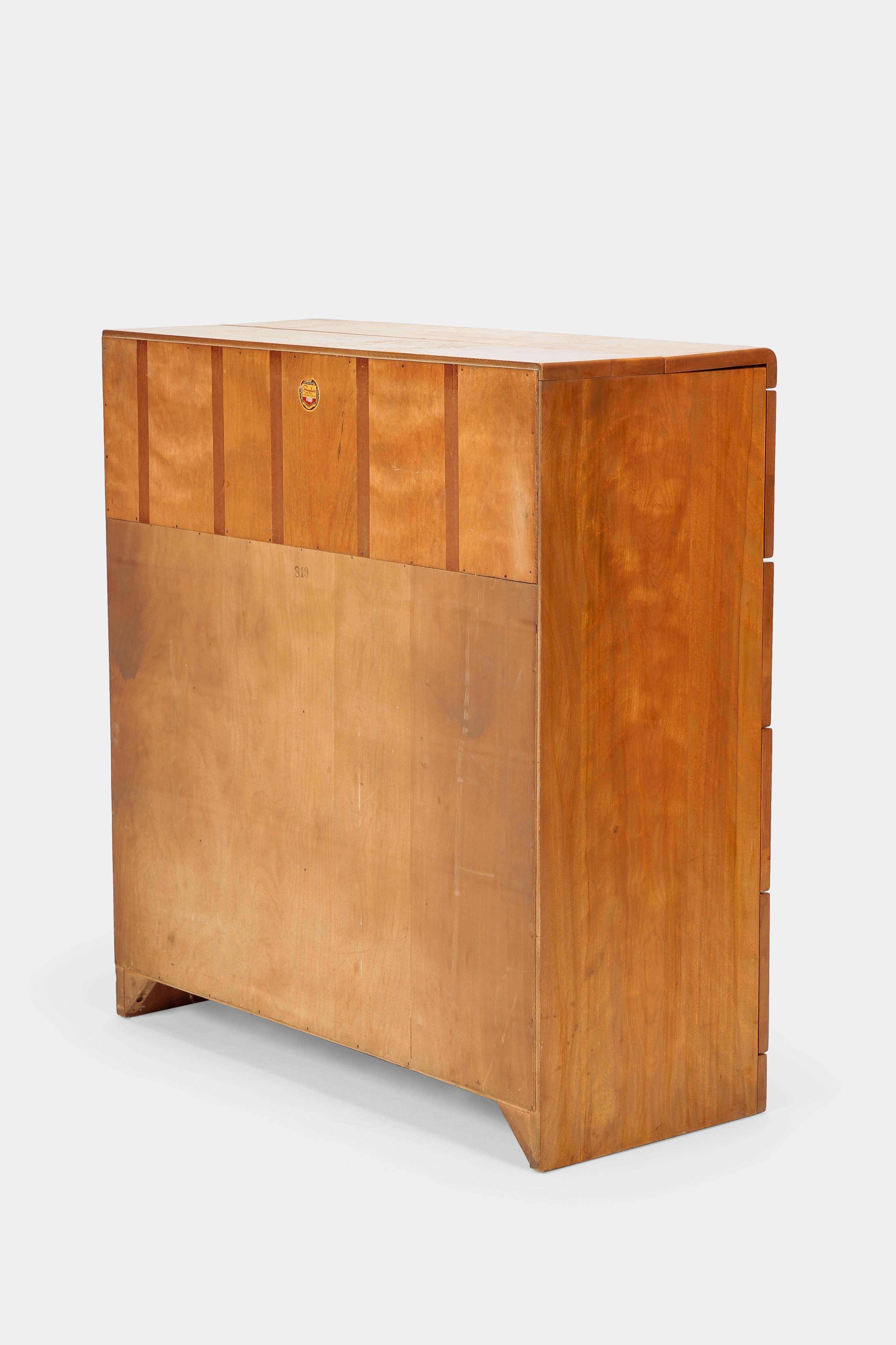 Attributed to Russel Wright American Modern Maple Secretaire Snyders, 1930s 2