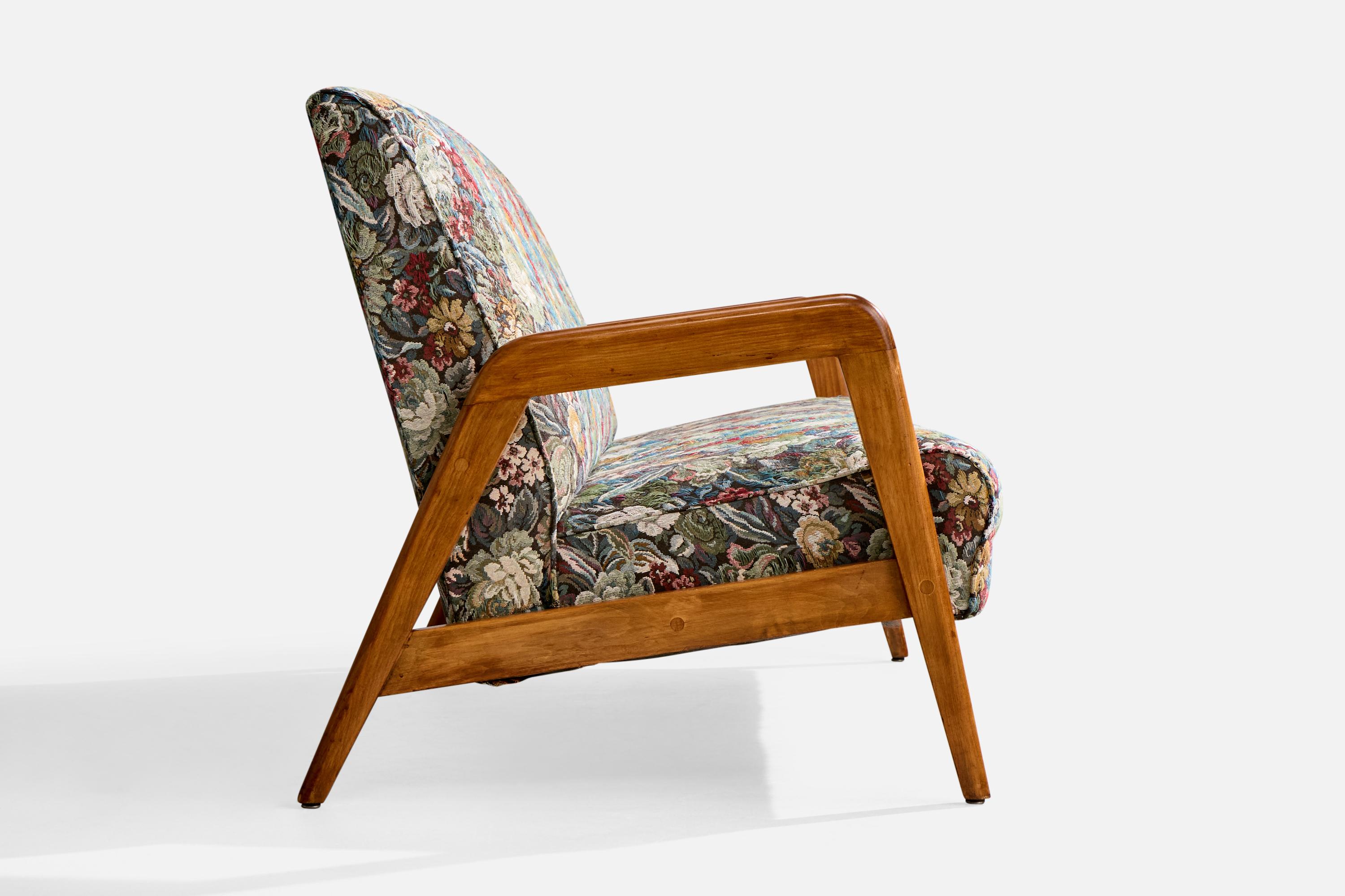 Russel Wright Atribución, Sofá, Madera, Tela, EEUU, Década de 1940 en venta 4
