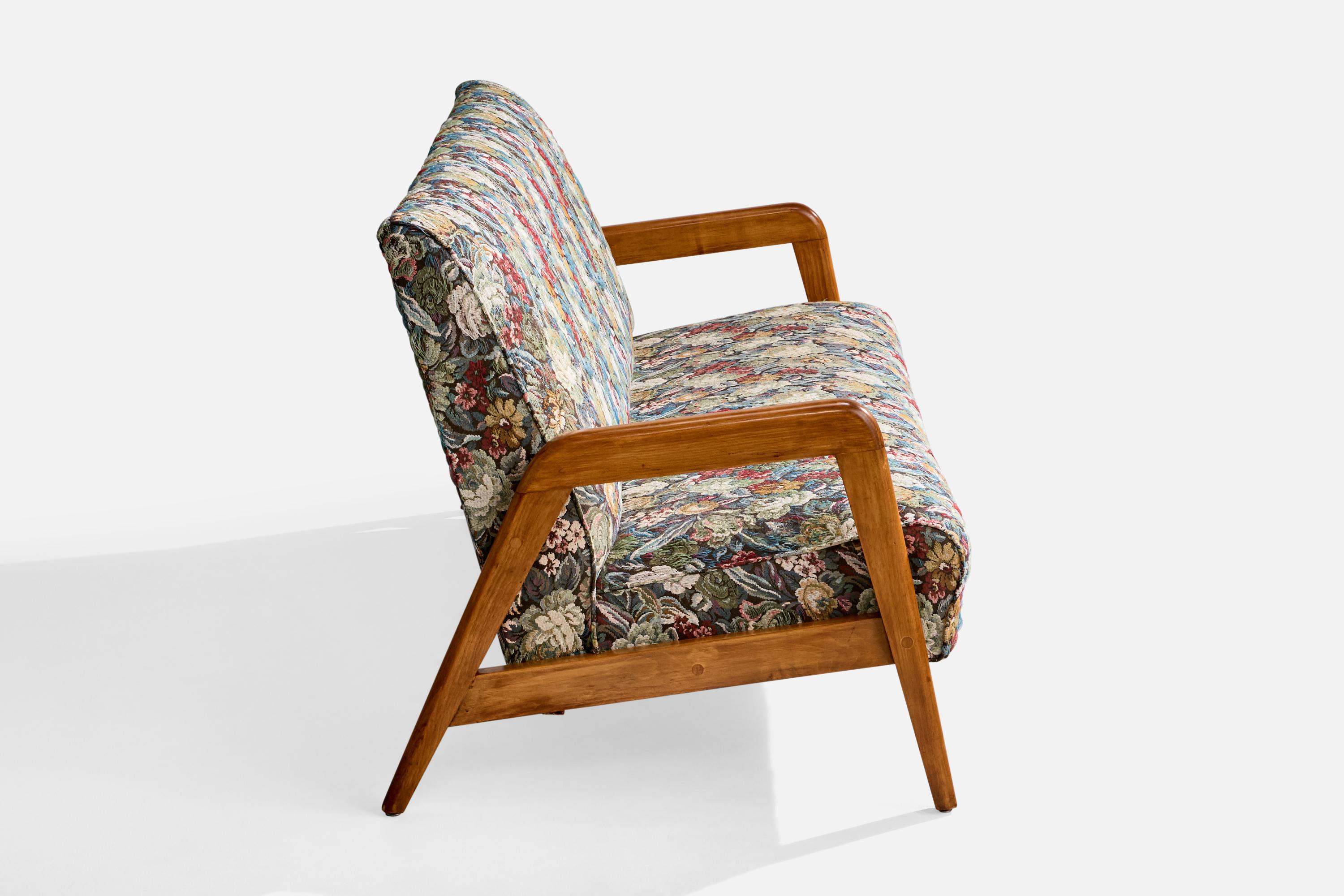 Russel Wright Atribución, Sofá, Madera, Tela, EEUU, Década de 1940 en venta 5
