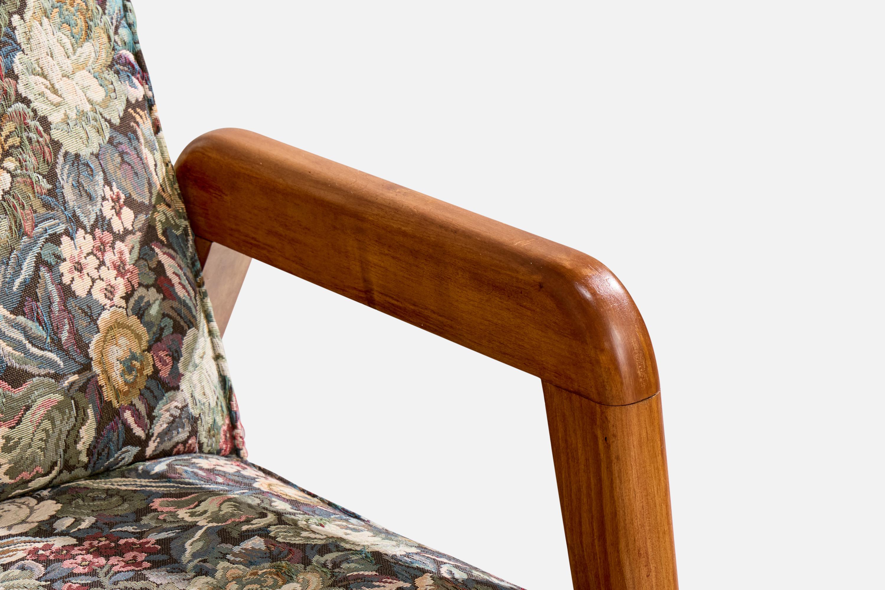 Russel Wright Atribución, Sofá, Madera, Tela, EEUU, Década de 1940 Moderno de mediados de siglo en venta
