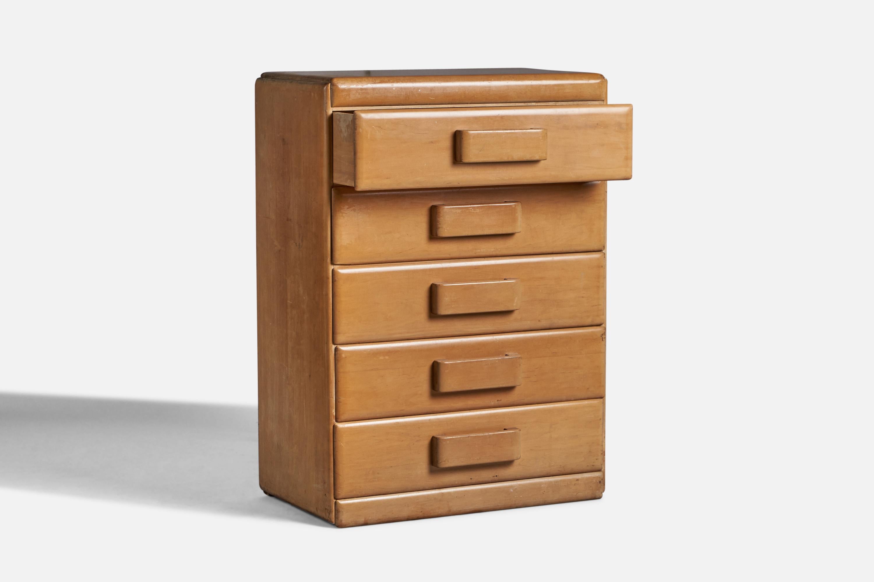 Mid-Century Modern Russel Wright, Chest of Drawers, Mahogany, 1940s For Sale