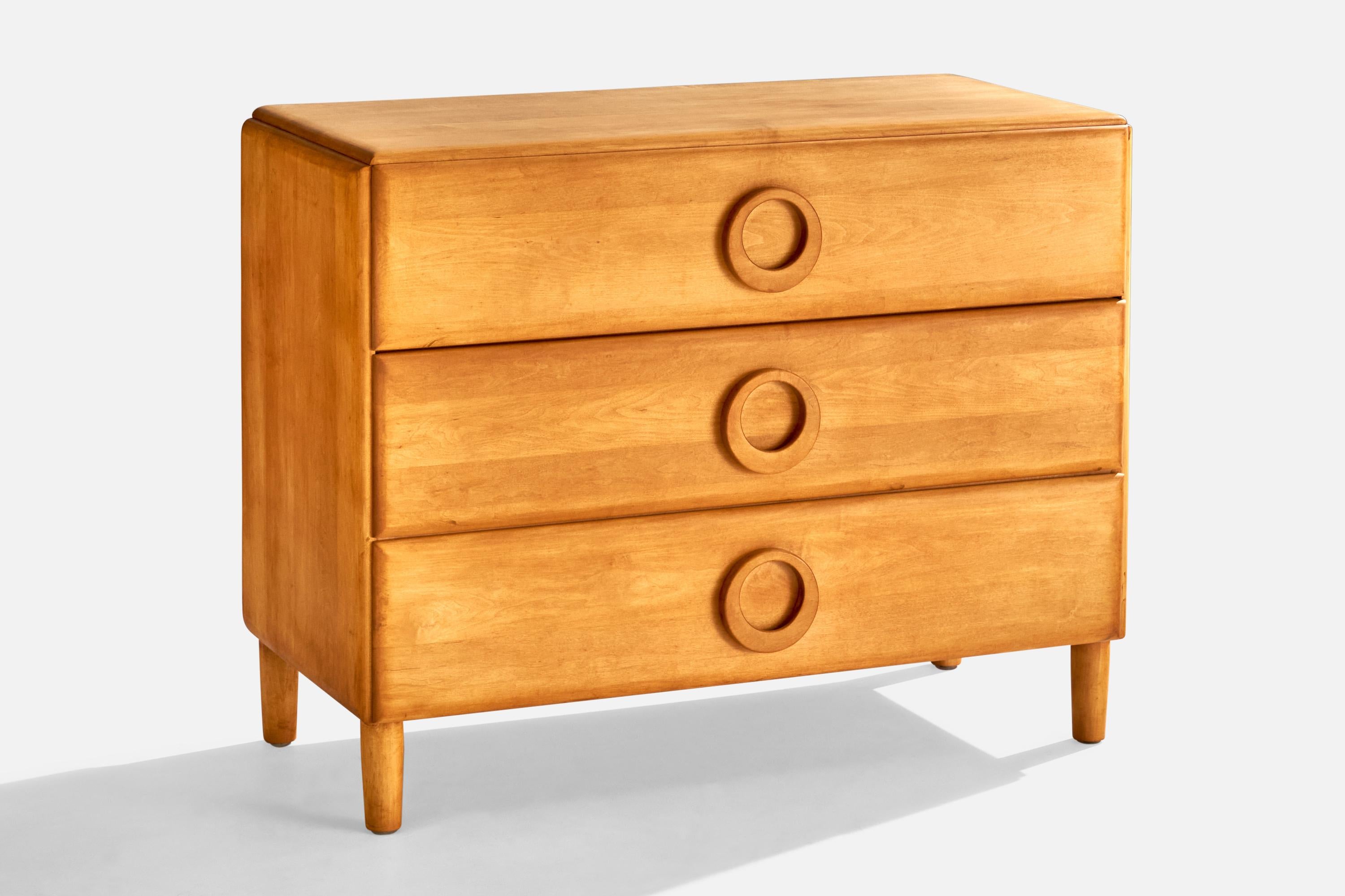 Mid-Century Modern Russel Wright, Chests of Drawers, Maple, USA, 1950s For Sale