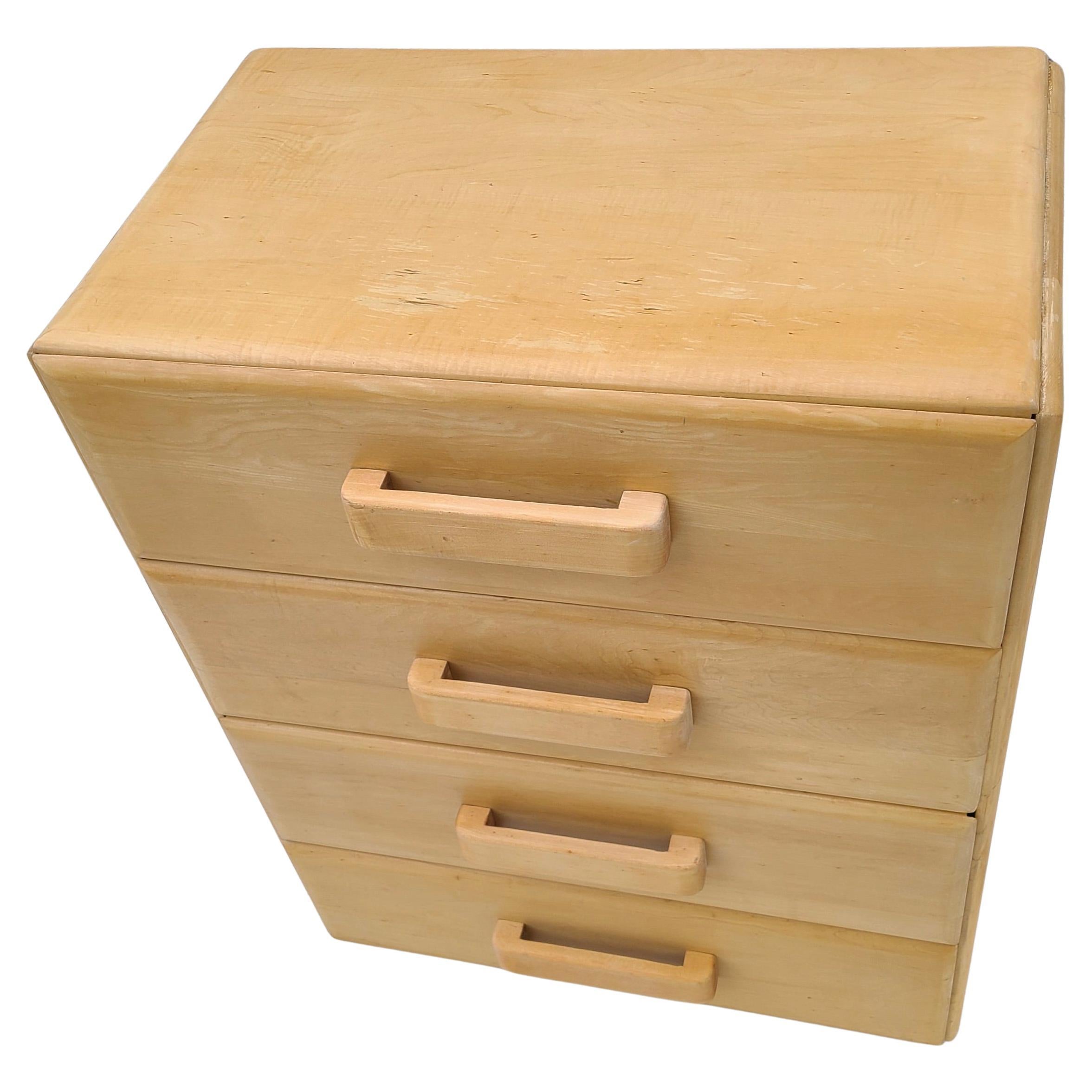 Russel Wright Conant Ball 4 drawer dresser For Sale 5