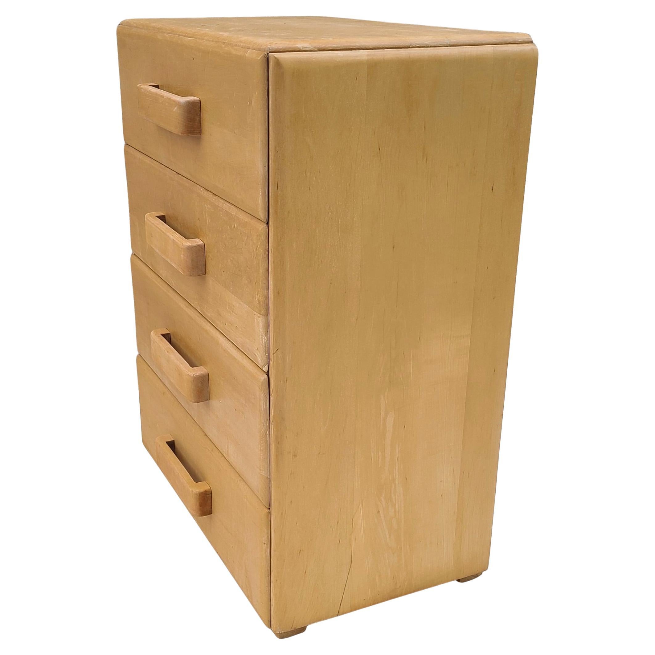 Russel Wright Conant Ball 4 drawer dresser In Fair Condition For Sale In Fraser, MI