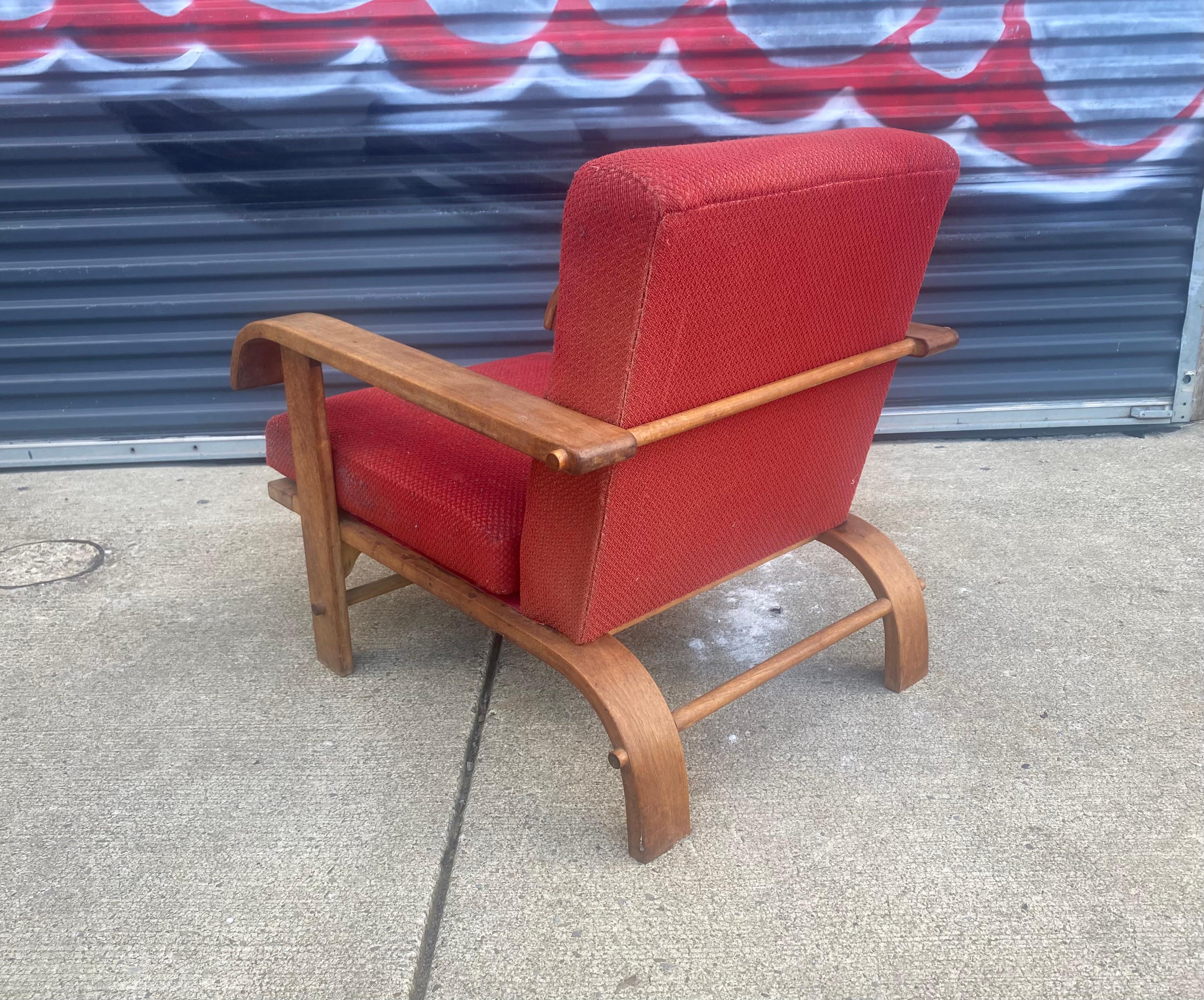 Mid-20th Century Russel Wright Easy Chair for Conant Ball's, American Modern, 1935 For Sale