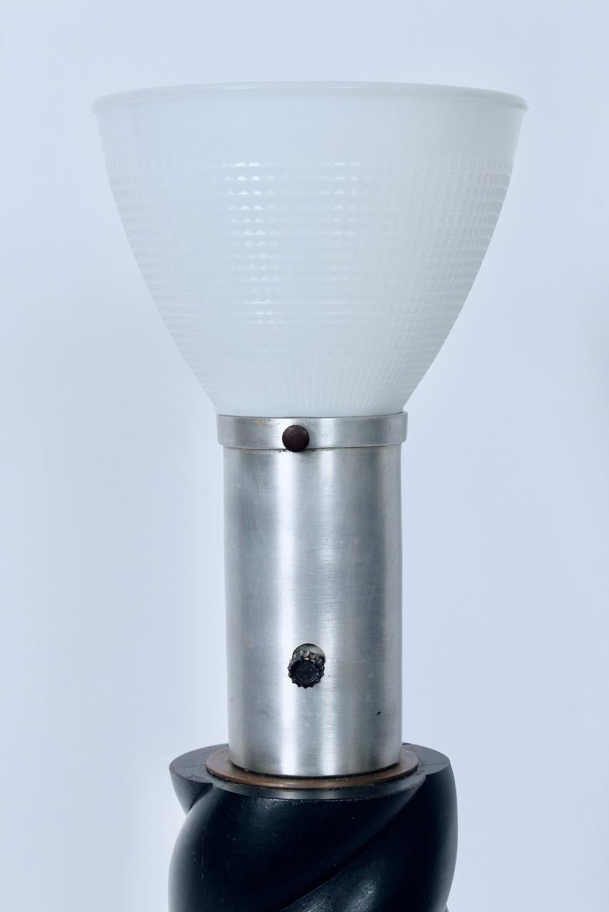 Russel Wright Ebonized Oak Barley Twist Table Lamp, Circa 1940 For Sale 5