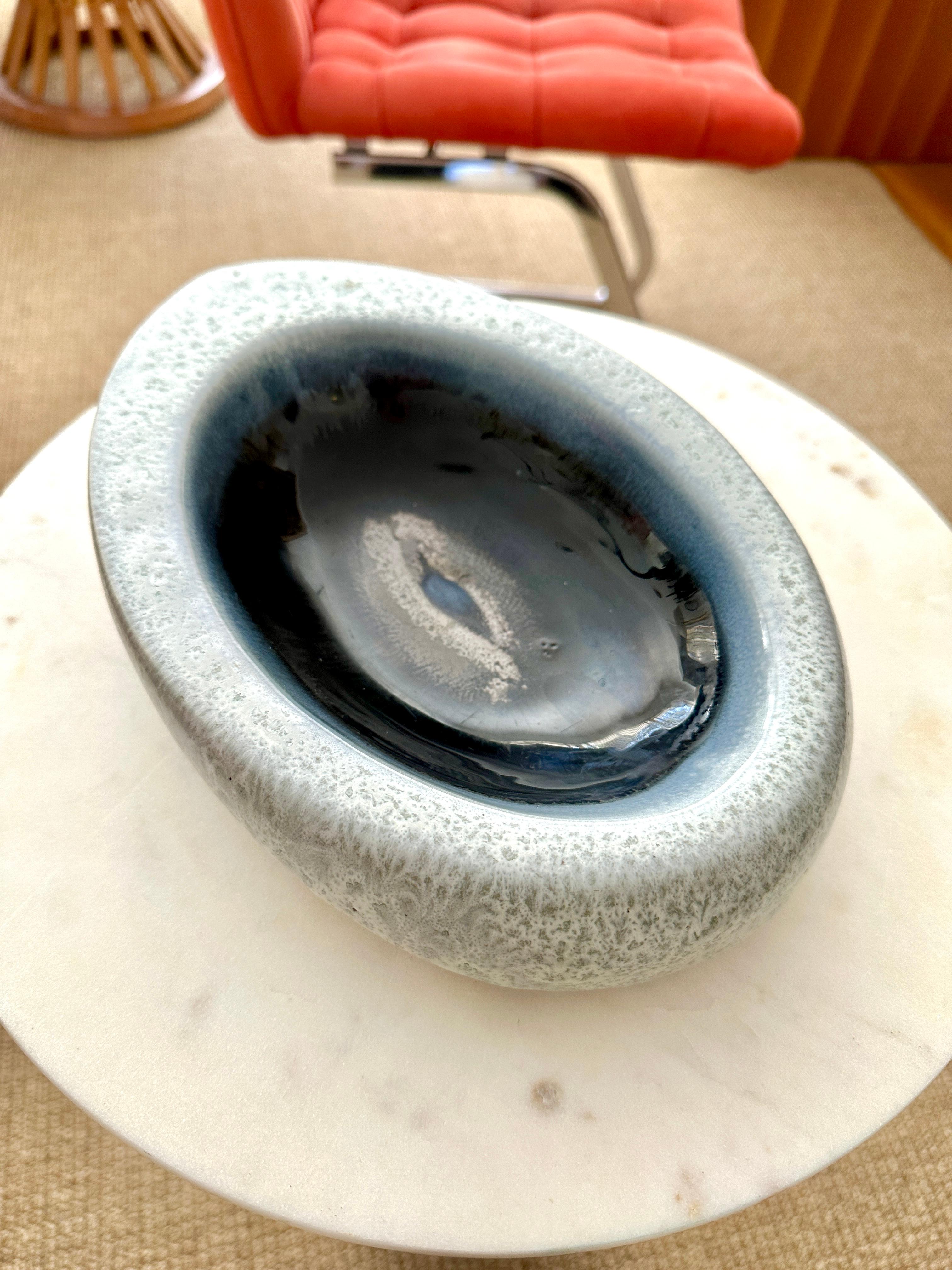 Russel Wright für Bauer, längliche Schale aus Keramik  im Angebot 10