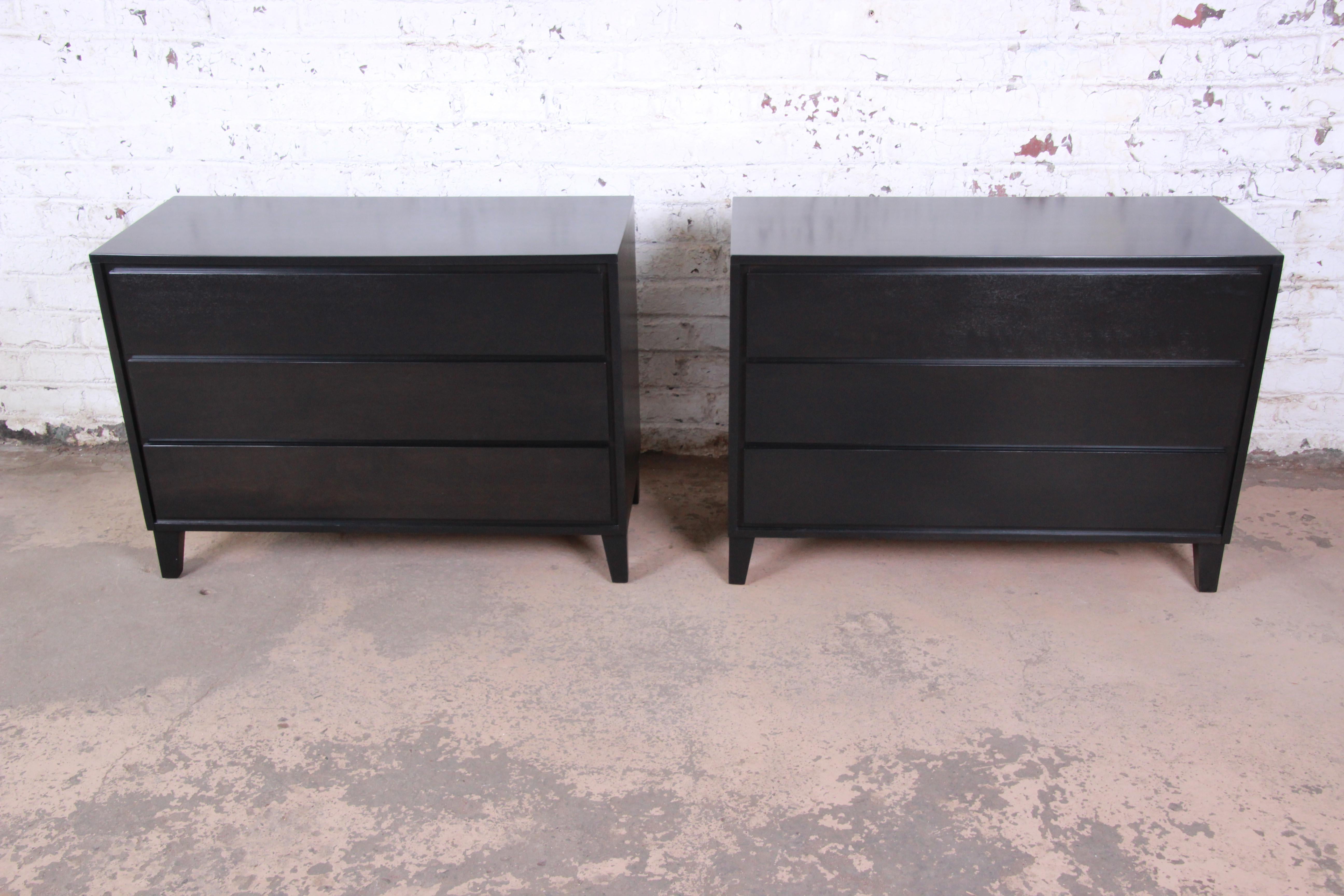 Mid-Century Modern Russel Wright for Conant Ball American Modern Bachelor Chests or Nightstands