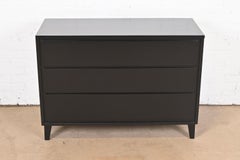 Russel Wright for Conant Ball American Modern Black Lacquered Chest of Drawers