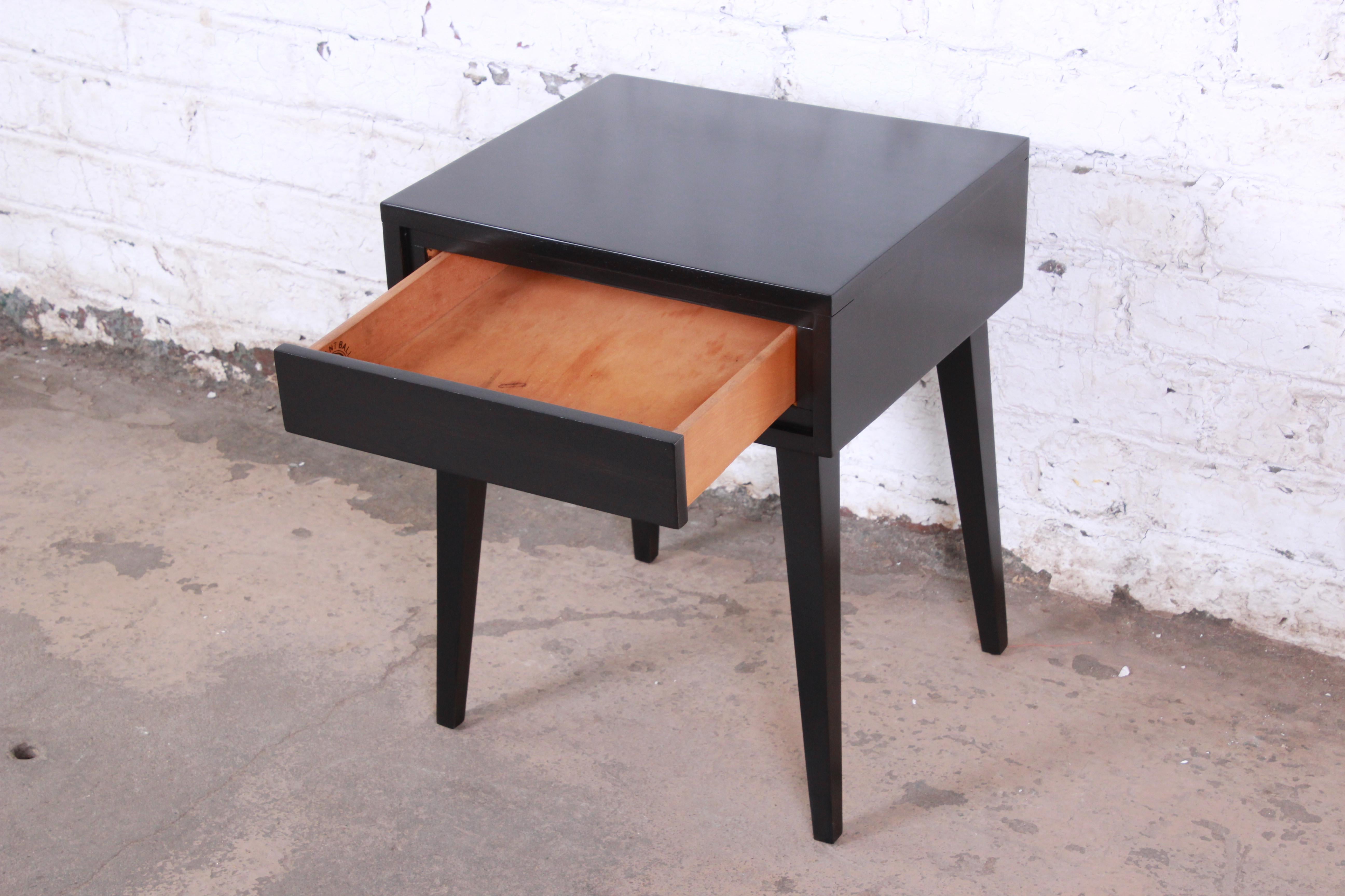 Mid-Century Modern Russel Wright for Conant Ball American Modern Nightstand, Newly Refinished