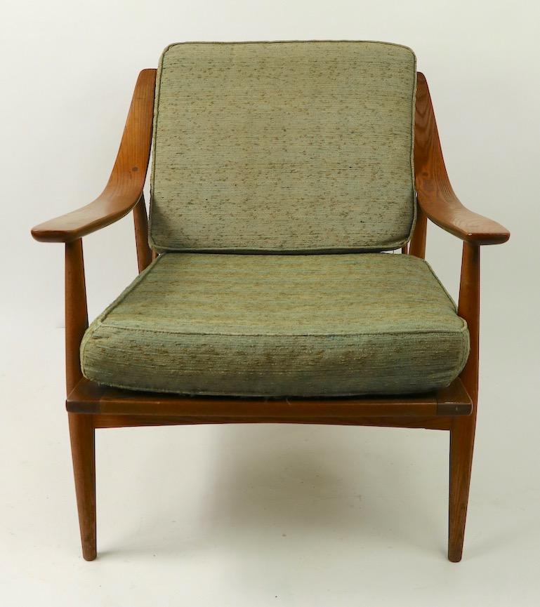Mid-Century Modern Russel Wright for Conant Ball Lounge Chair in the Danish Modern Style