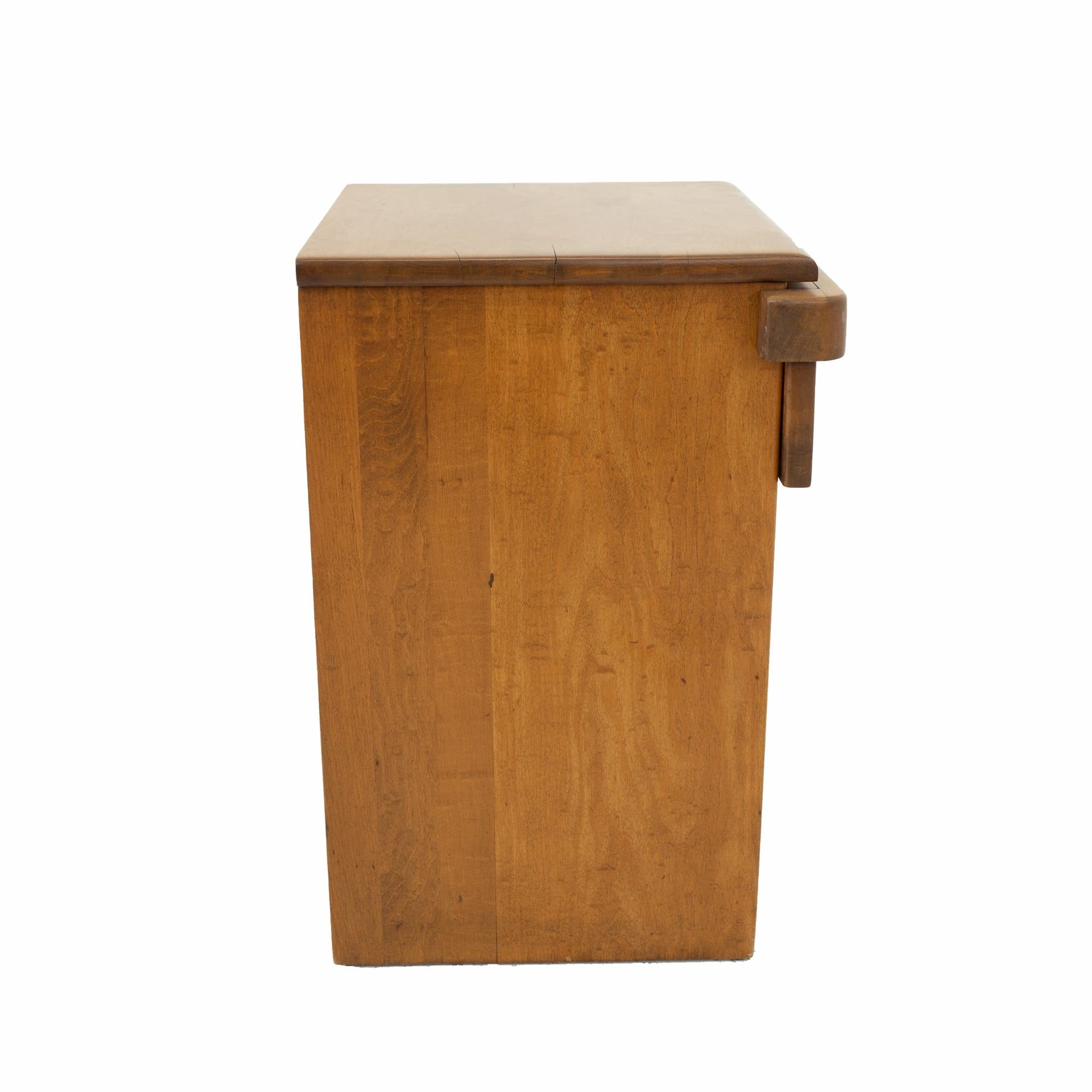 American Russel Wright for Conant Ball Mid Century Side End Table Nightstand For Sale