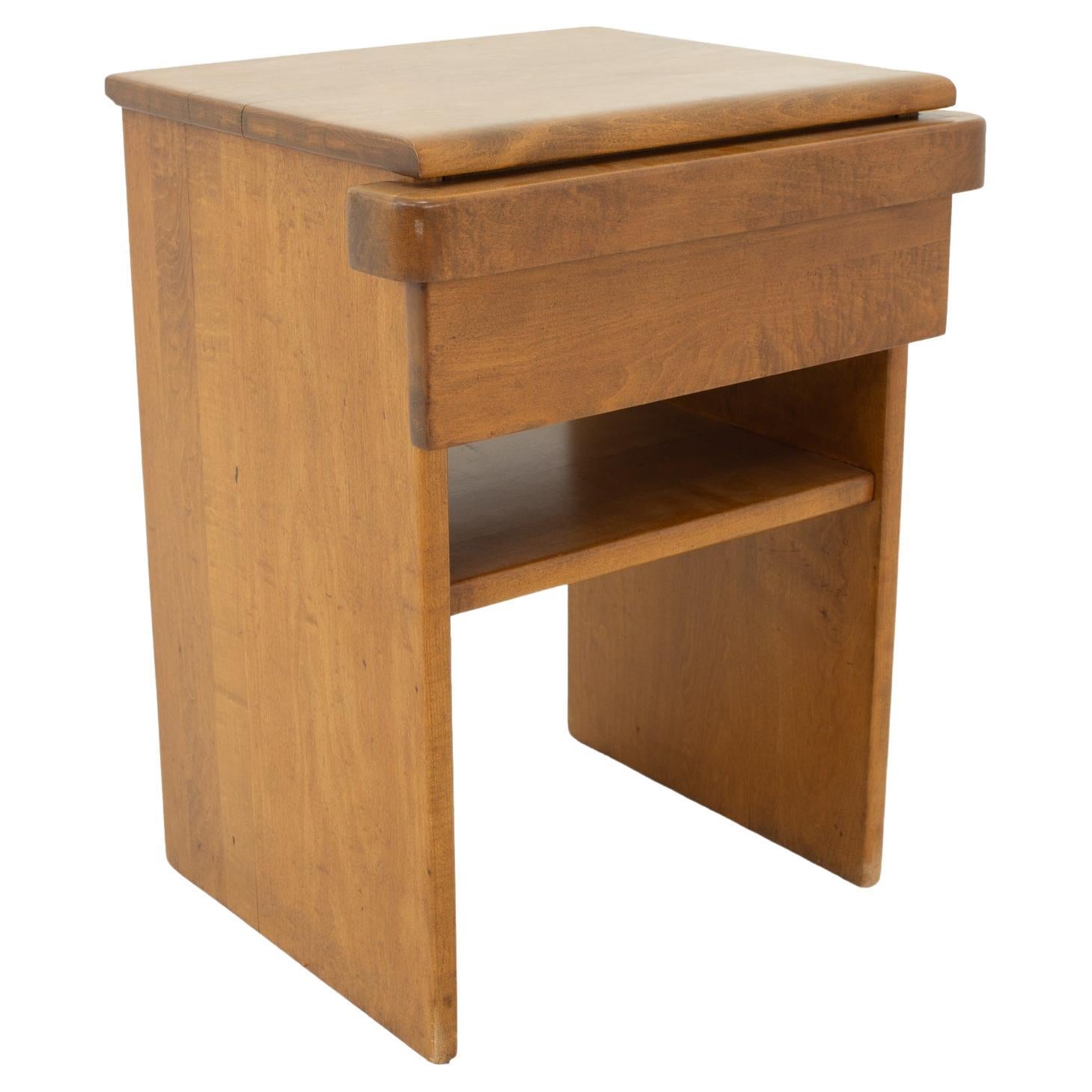 Russel Wright for Conant Ball Mid Century Side End Table Nightstand For Sale