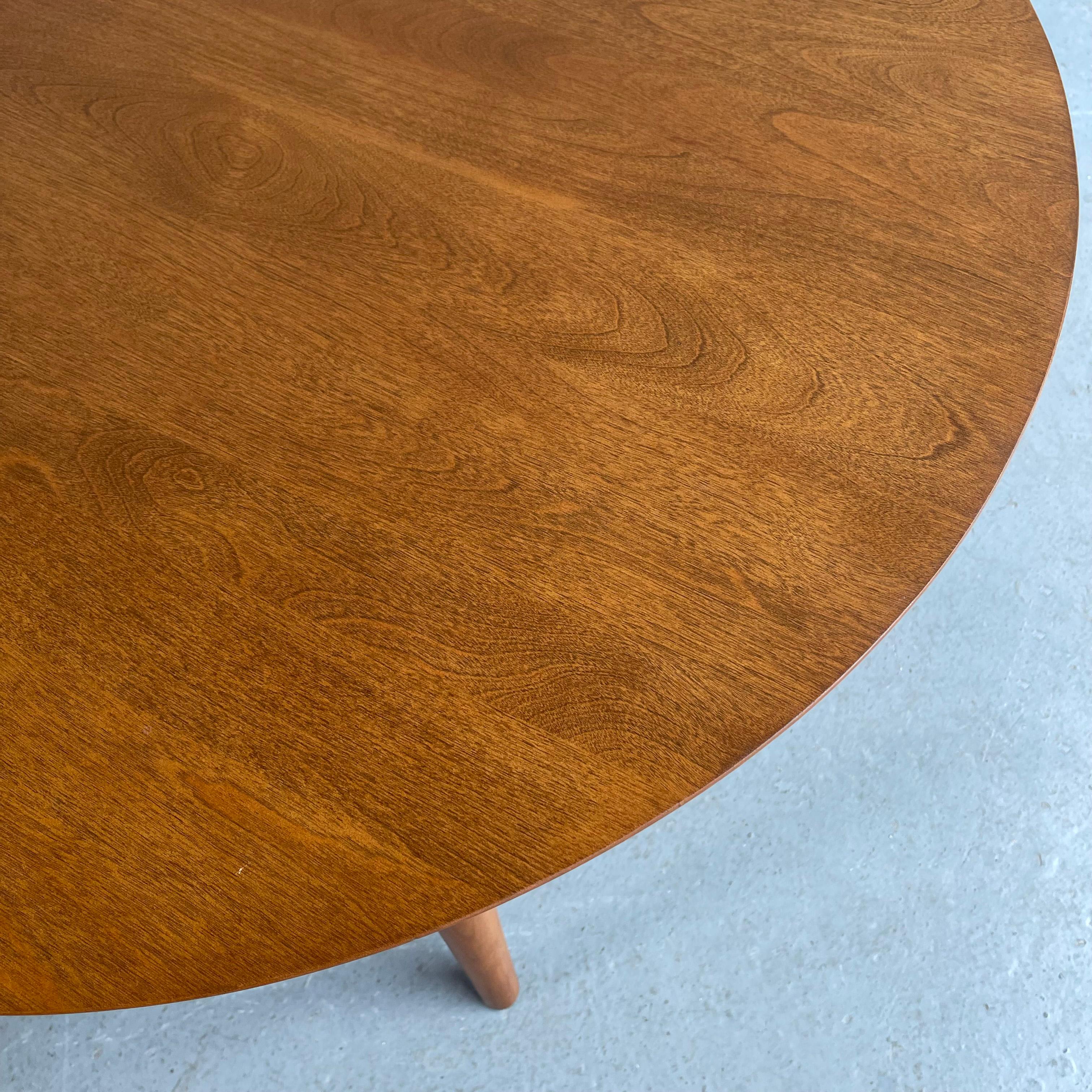 American Russel Wright for Conant Ball Round Ash Coffee Table