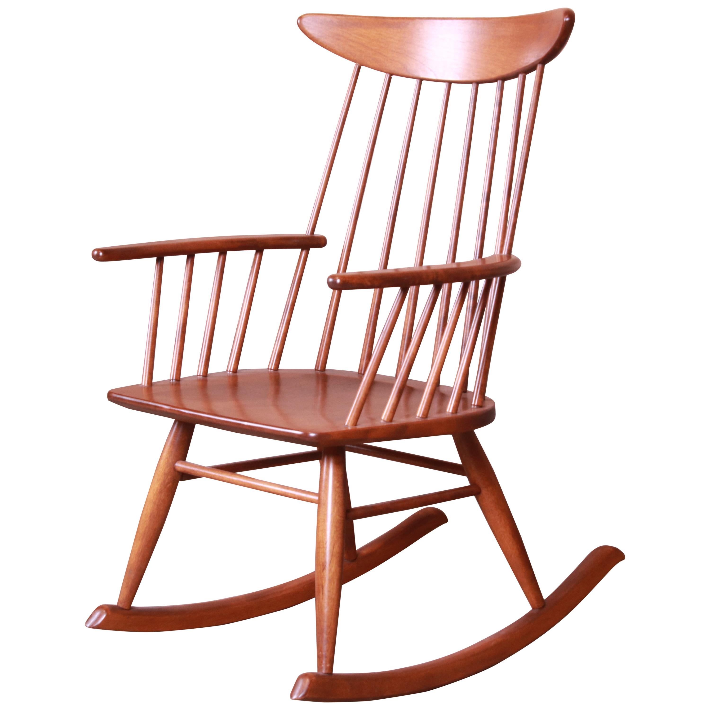 Russel Wright for Conant Ball Solid Birch Rocking Chair, 1950s