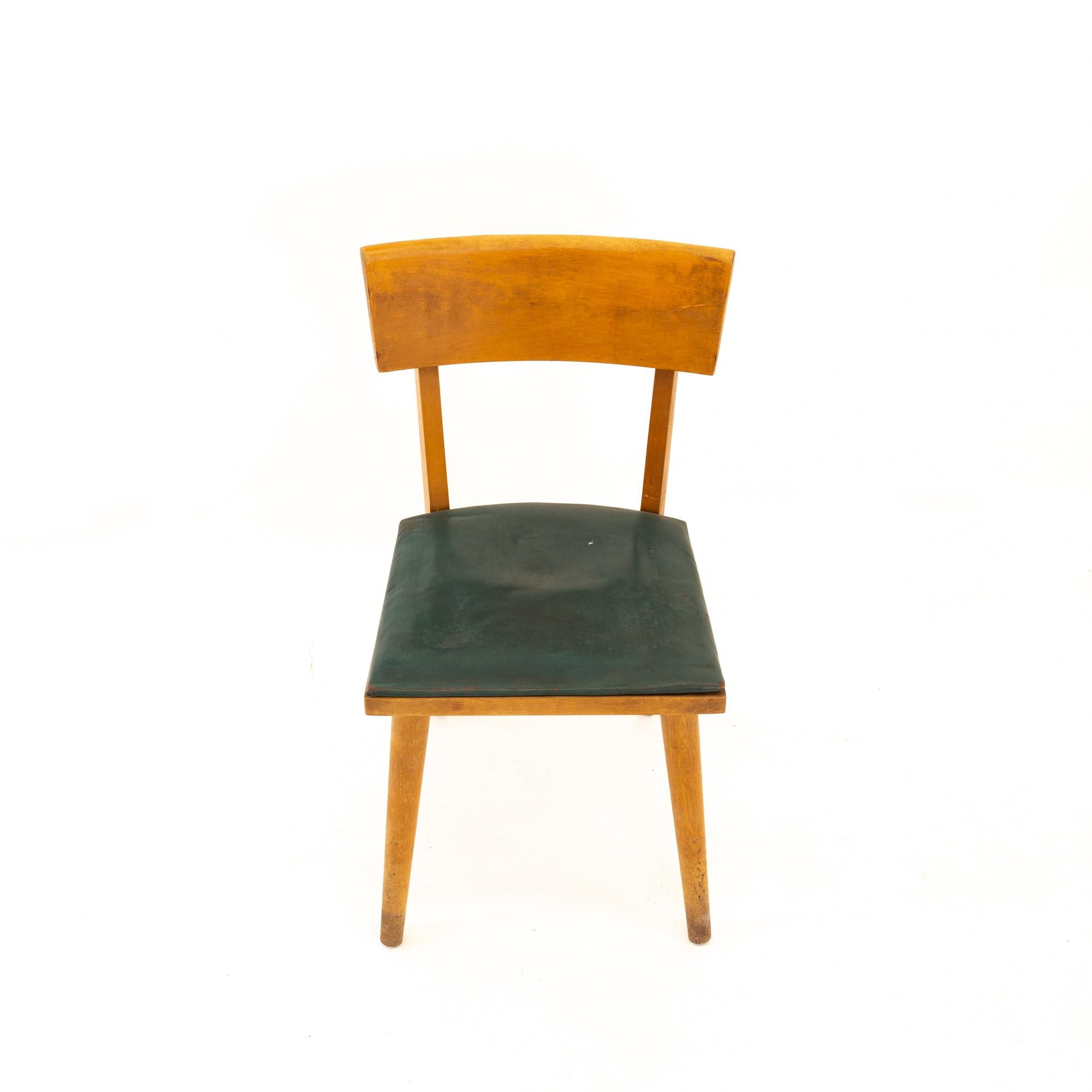 Russel Wright for Conant Ball Young American Modern Mid Century Dining Chair In Good Condition For Sale In Countryside, IL