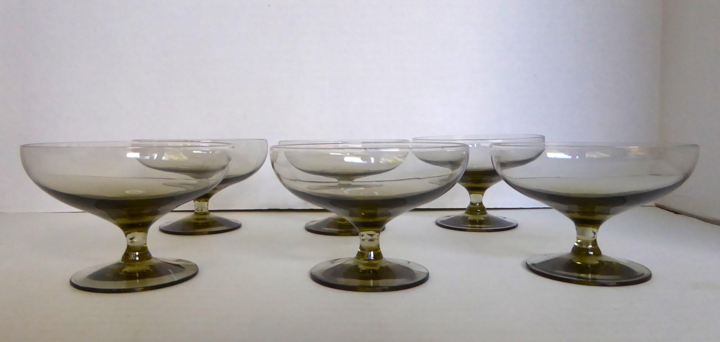 Mid-20th Century Russel Wright Granite Gray American Modern Collection Glasses 12 pcs. Morgantown For Sale