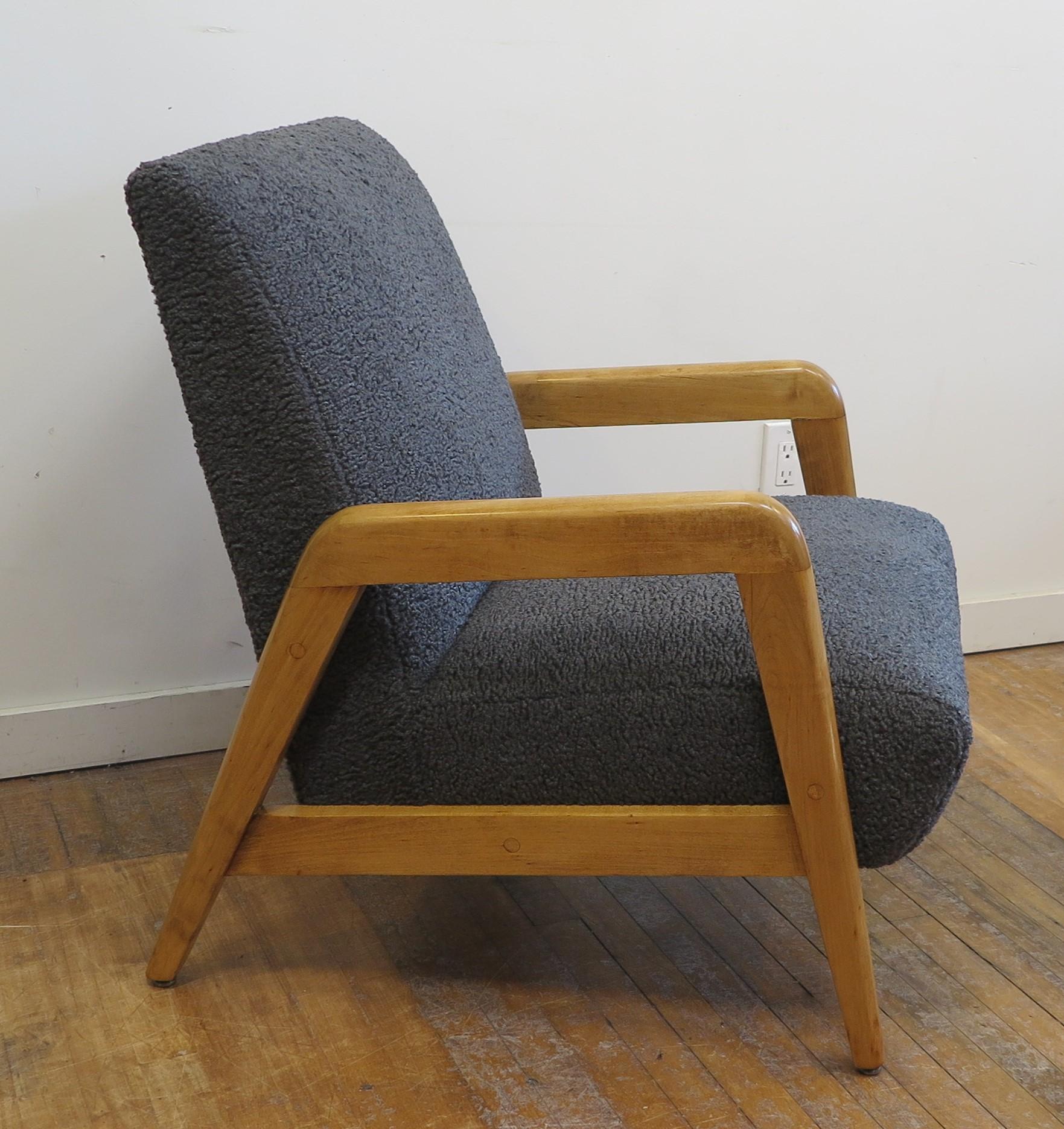 Fabric Russel Wright Lounge Chair For Sale