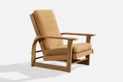 Russel Wright, poltrona, acero, tessuto, Stati Uniti, anni '30