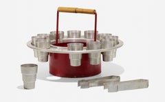 Russel Wright Rare Ballyhoo Ice Bucket Set 1930's