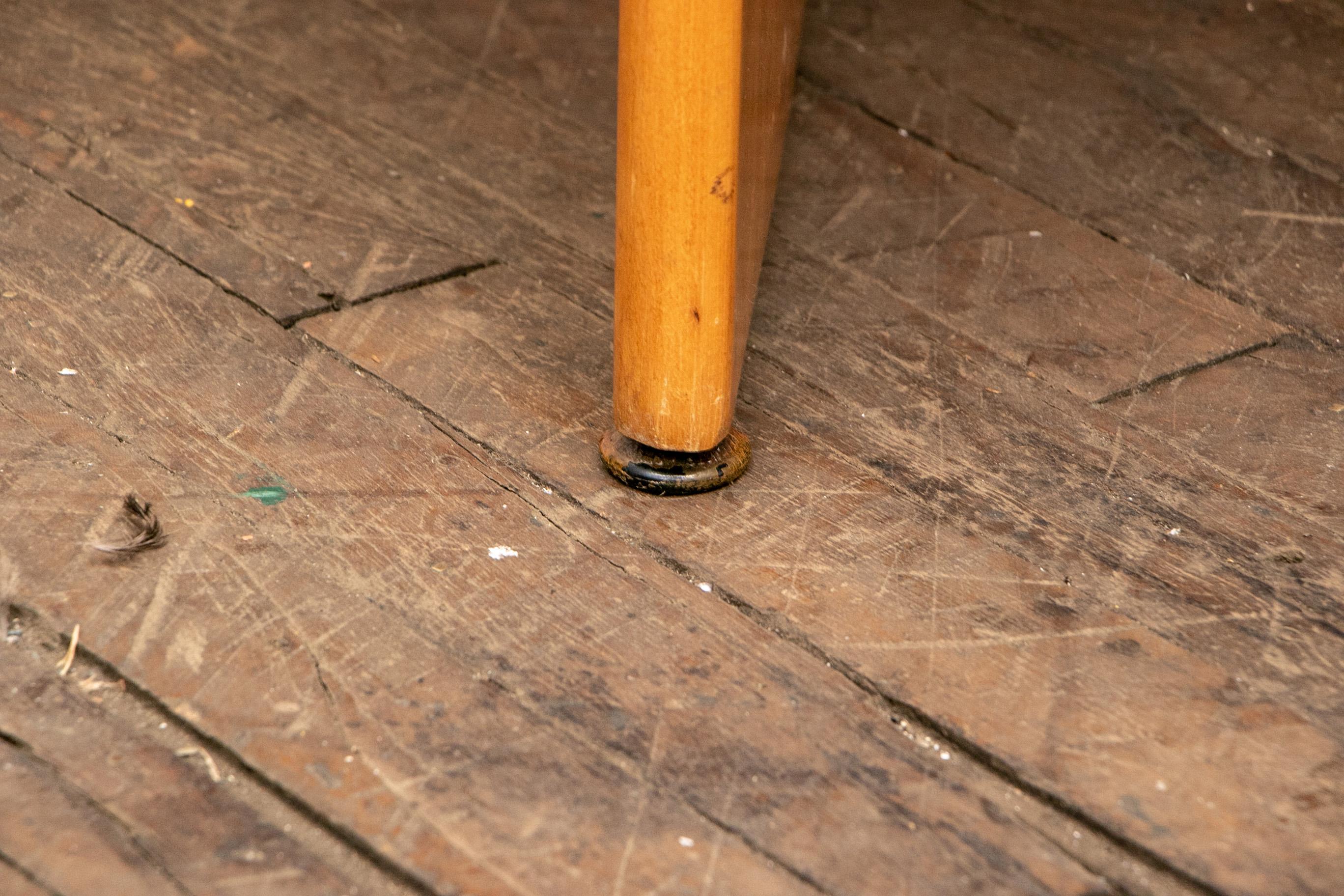 Russel Wright Set of a Maple Table and Two Benches 2