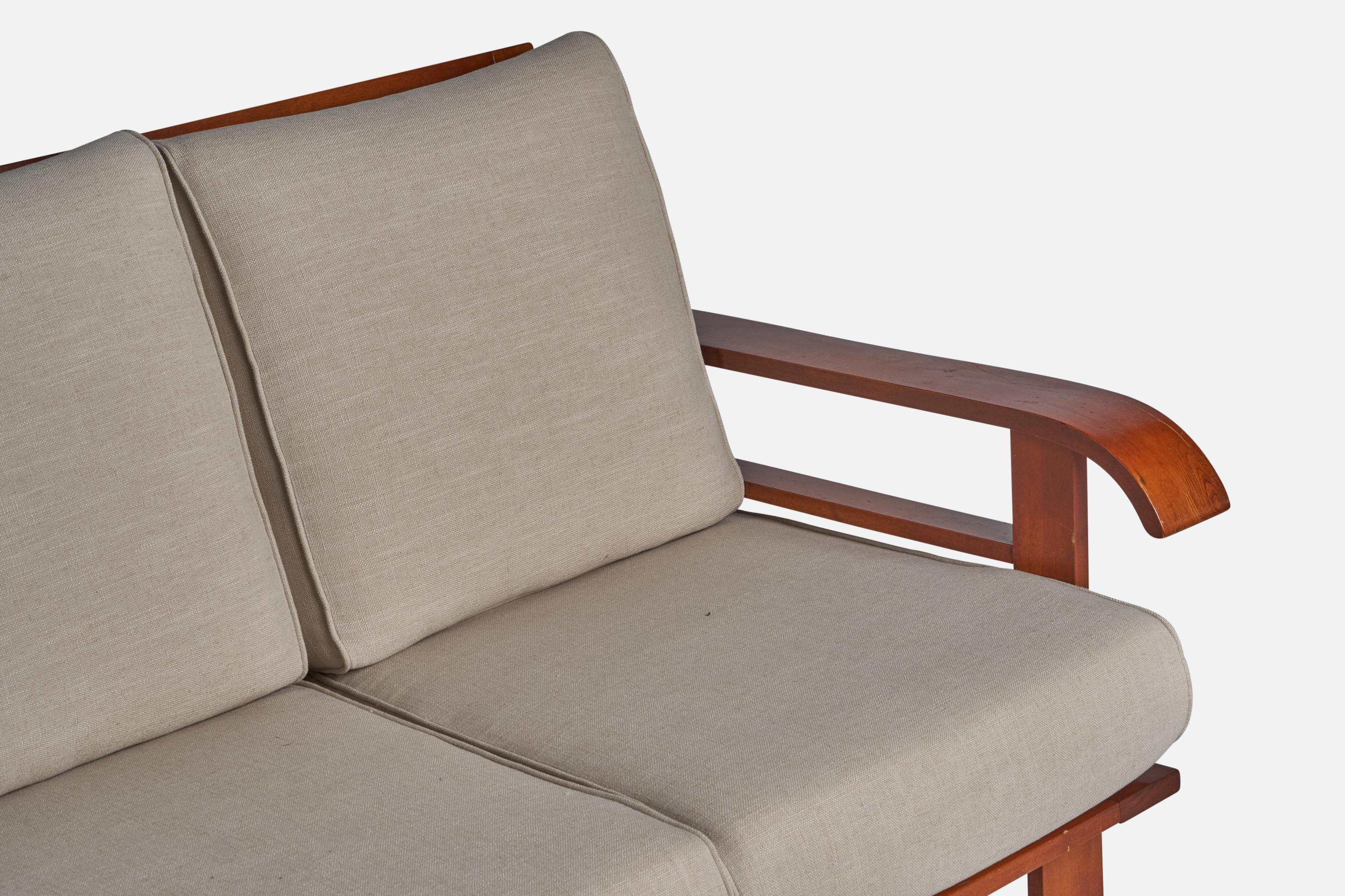Russel Wright, Sofa, Wood, Fabric, USA, 1930s 1