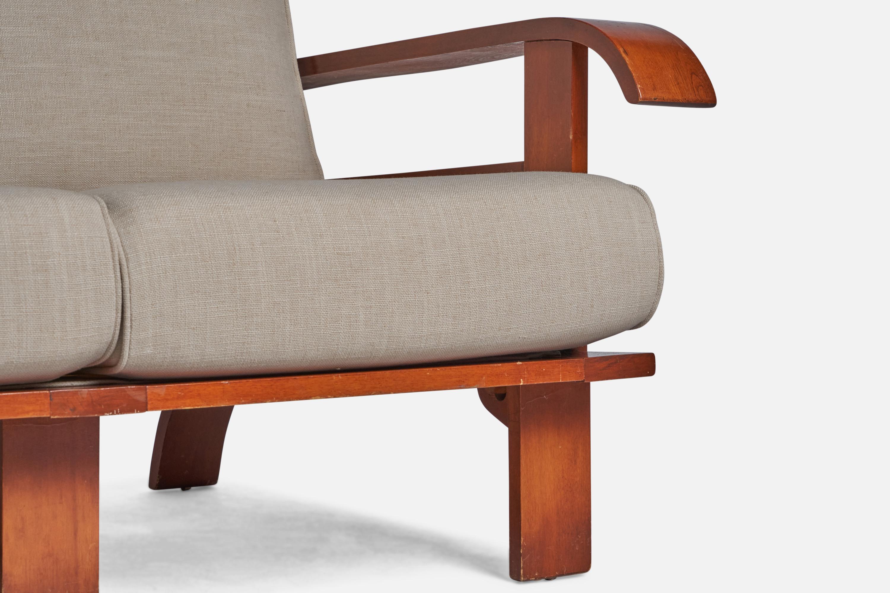 Russel Wright, Sofa, Wood, Fabric, USA, 1930s 2