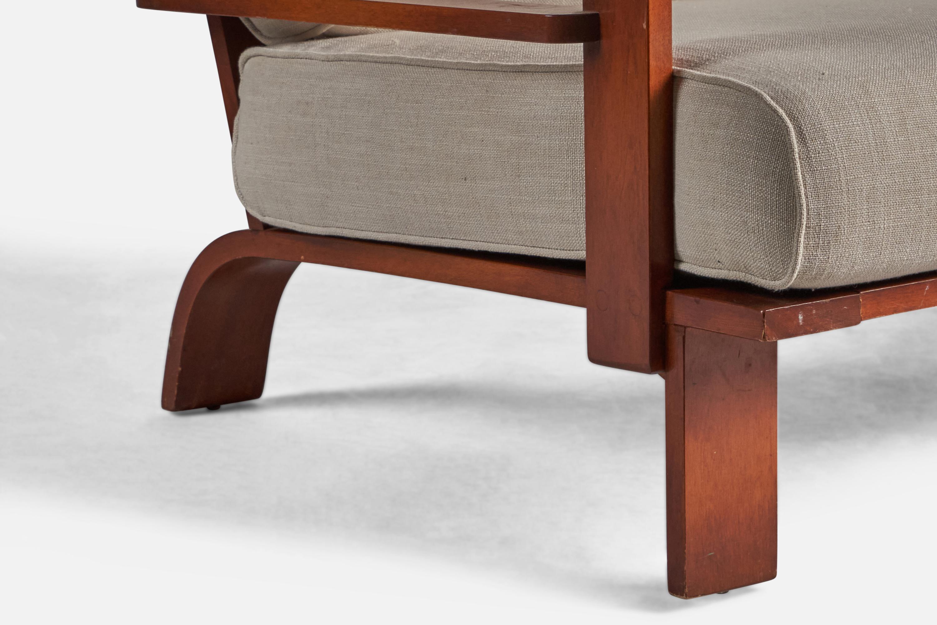 Russel Wright, Sofa, Wood, Fabric, USA, 1930s 3