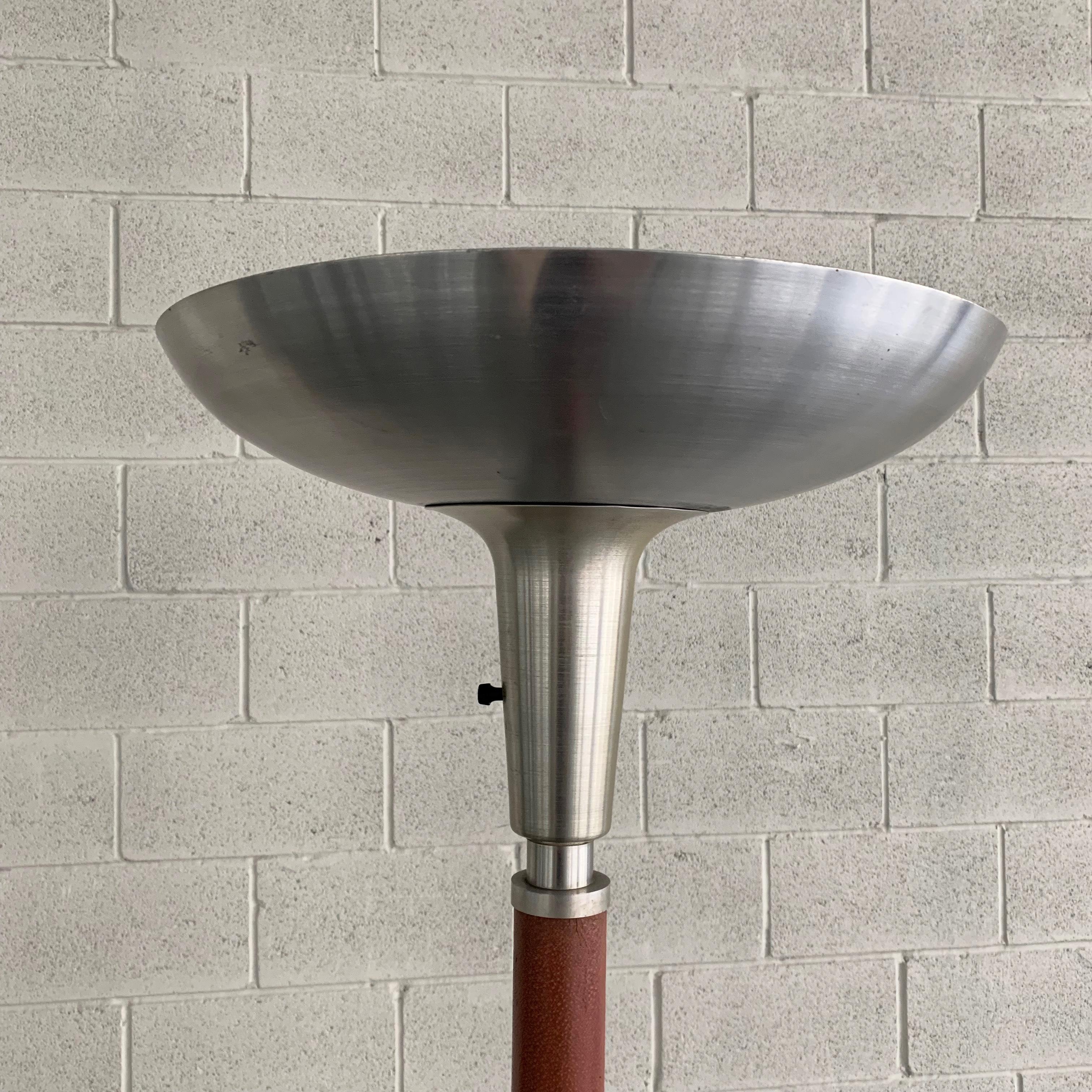 Russel Wright Spun Aluminum Torchiere Floor Lamp In Good Condition In Brooklyn, NY