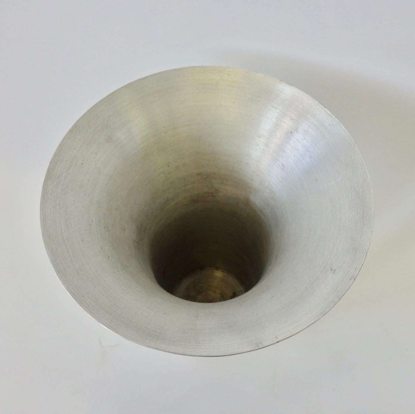 20th Century Russel Wright Spun Aluminum Vase