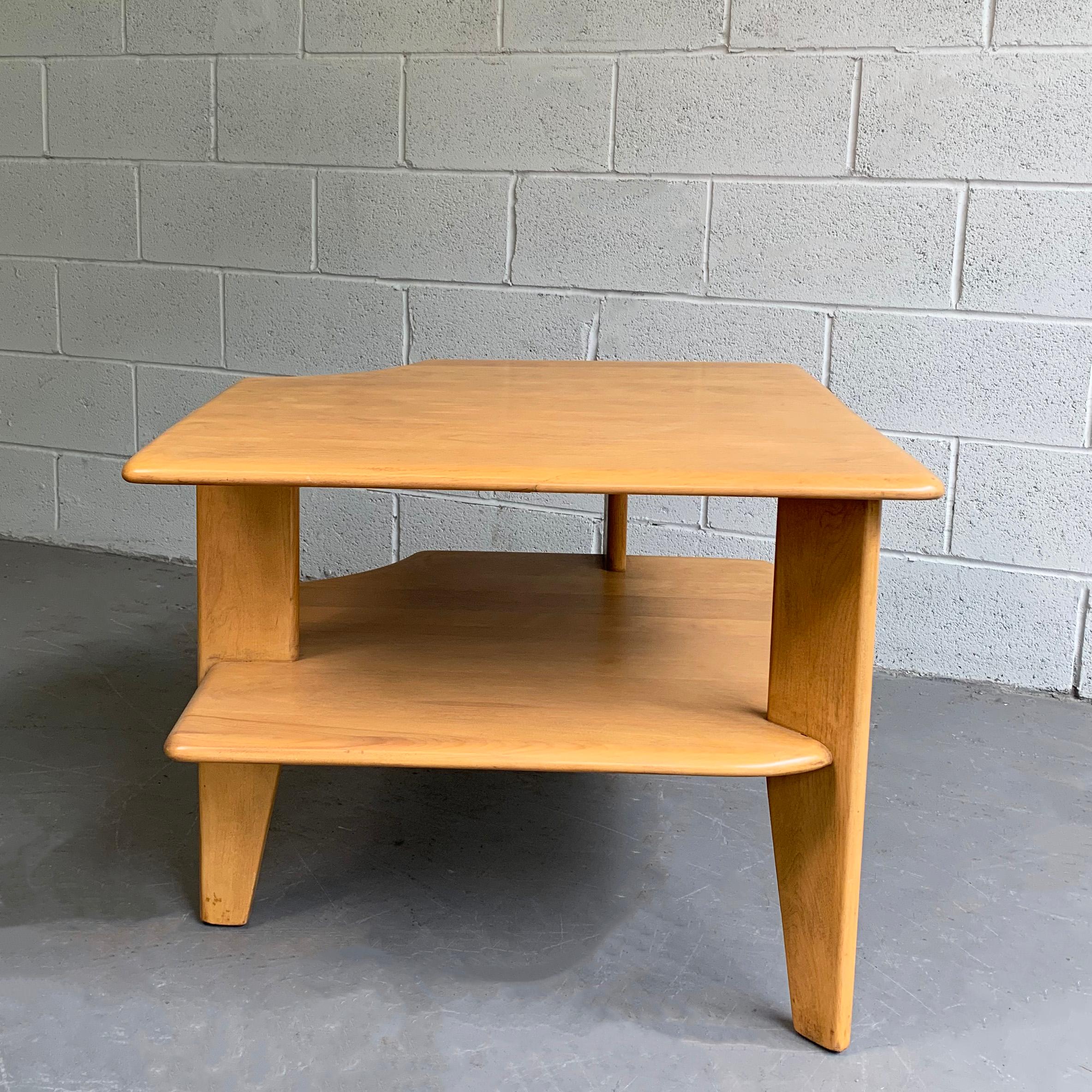 Russel Wright Tiered Maple Corner Table 3