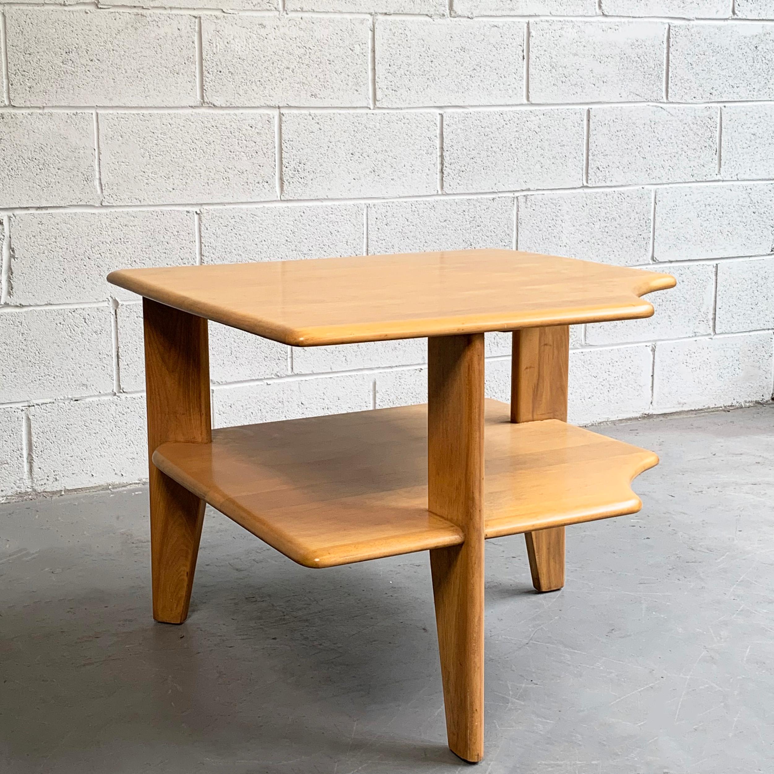 Russel Wright Tiered Maple Corner Table 1