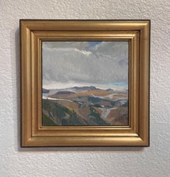 "Timberline" - Impressionistische Berglandschaft, Ölgemälde auf Karton