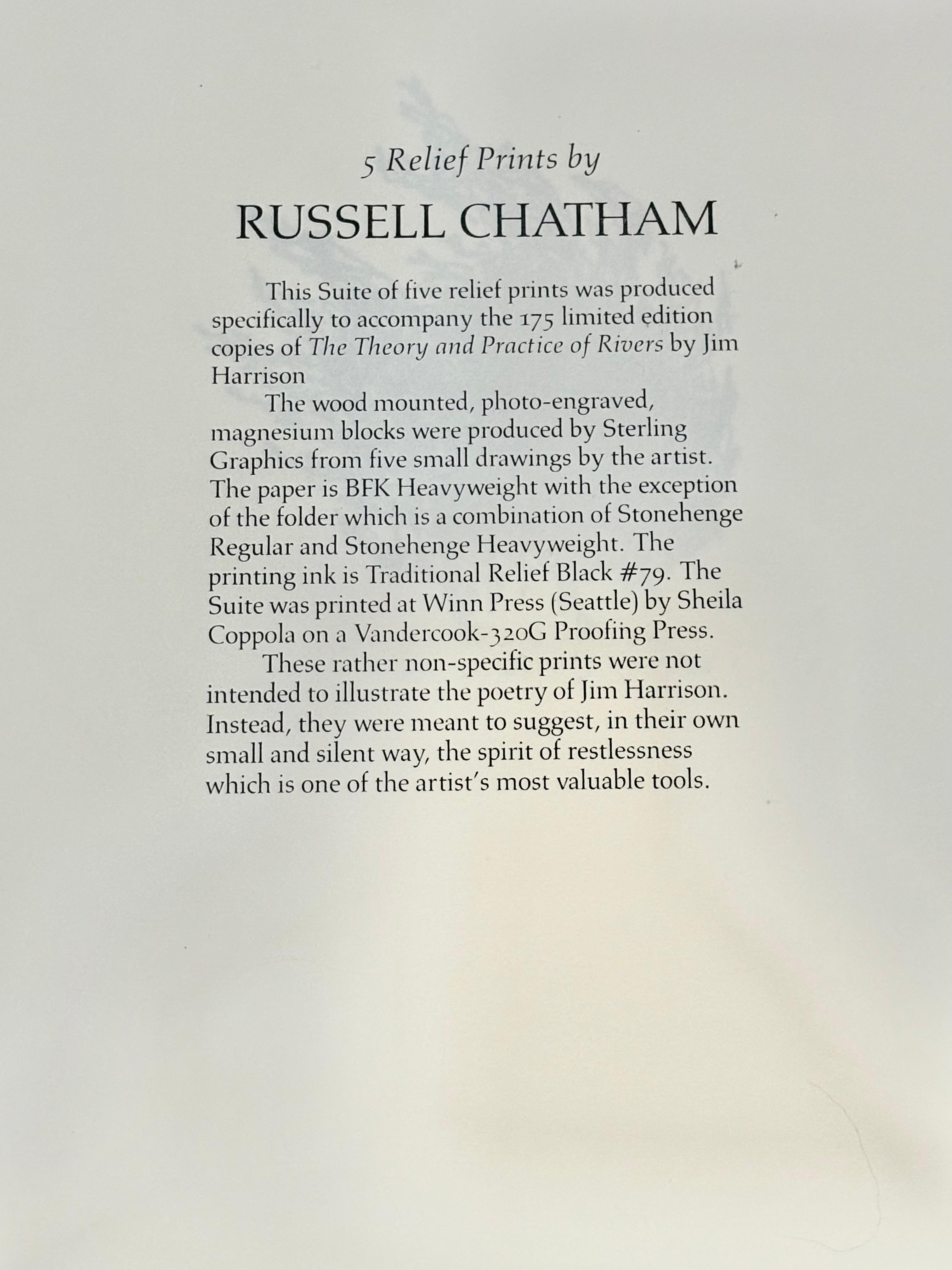 “5 relief prints signed” - Print by Russell Chatham
