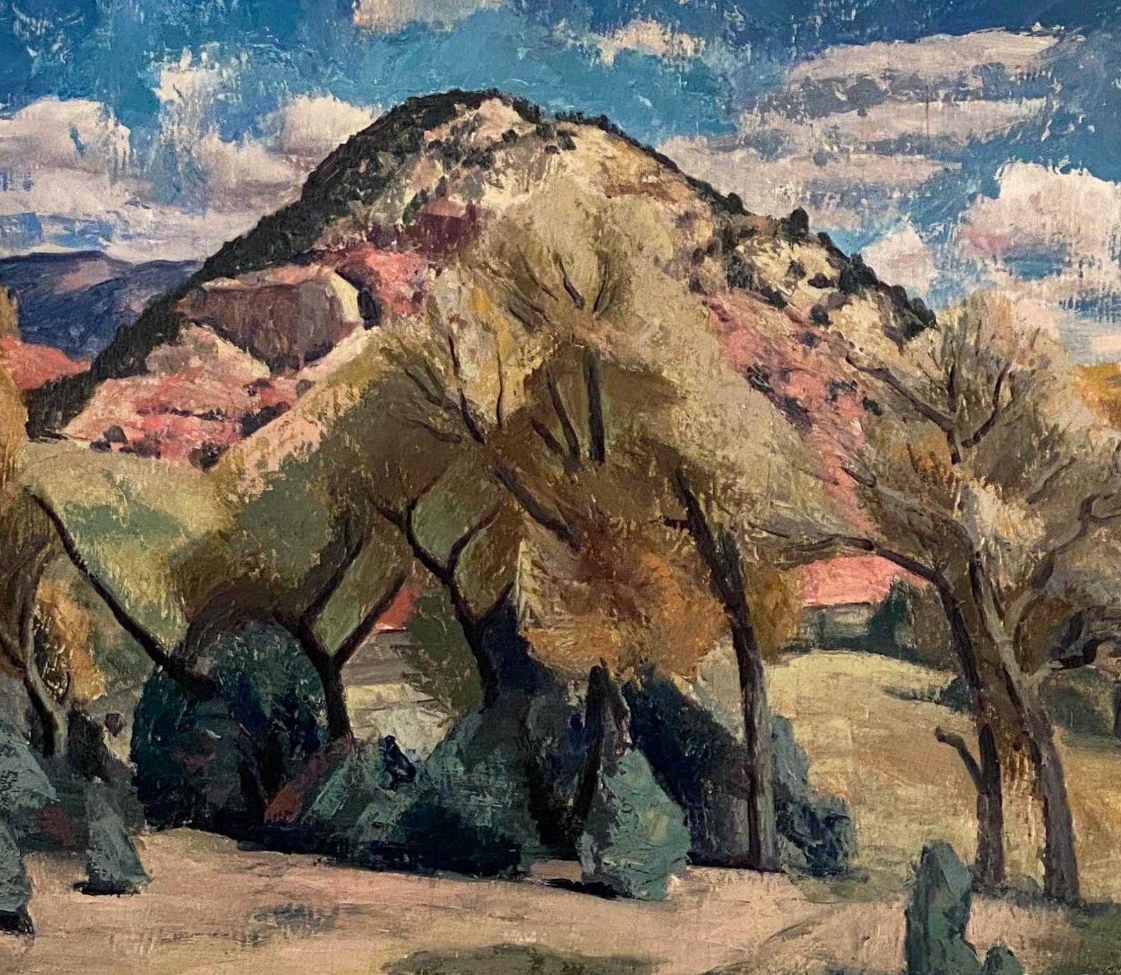 Paysage de montagne, Printemps-Été, Nouveau-Mexique - Modernisme américain Painting par Russell Cowles
