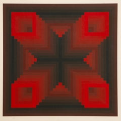 Untitled, Op Art Screenprint by Russell Dunbar