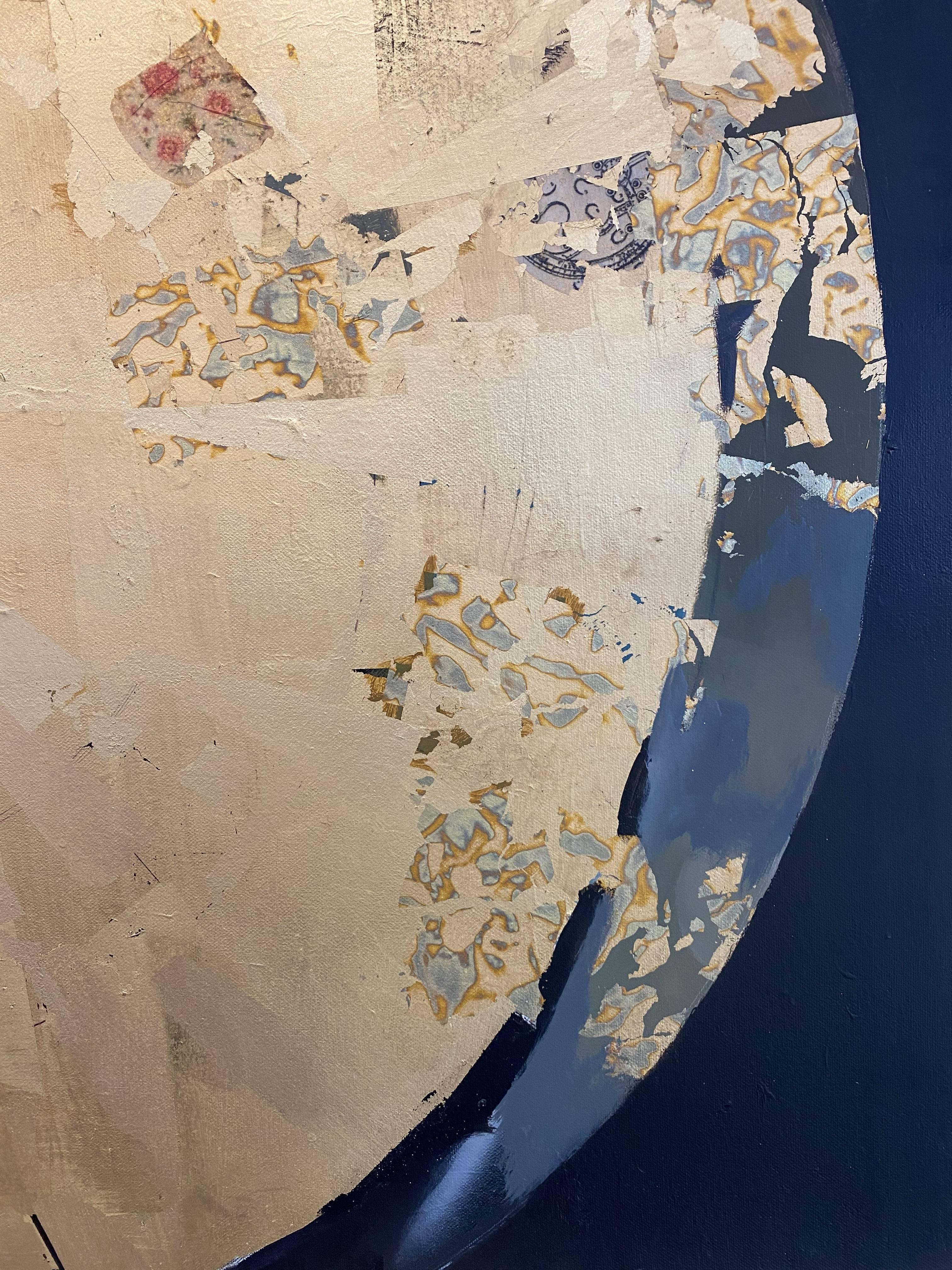 gold leaf on your acrylic paintings