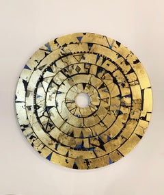 Unukalhai Disc - Mythical Solar Disc: Abstract Mixed Media