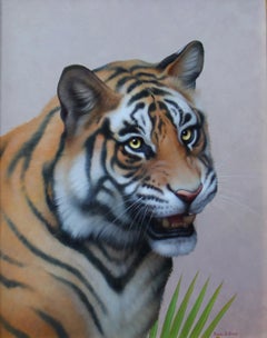 "Tigre" di Gordon Russell, dipinto a olio di una tigre