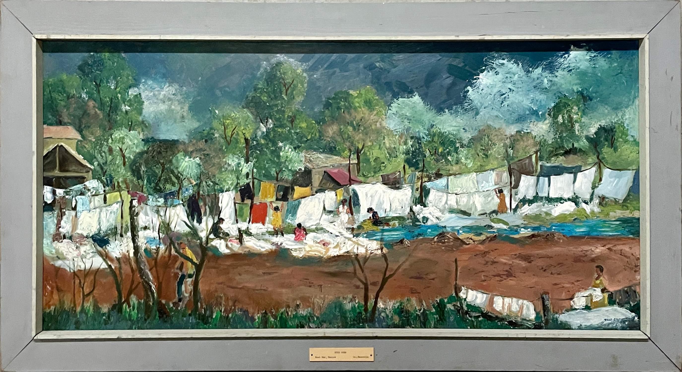 A Large, Mid-Century Painting, Titled 
