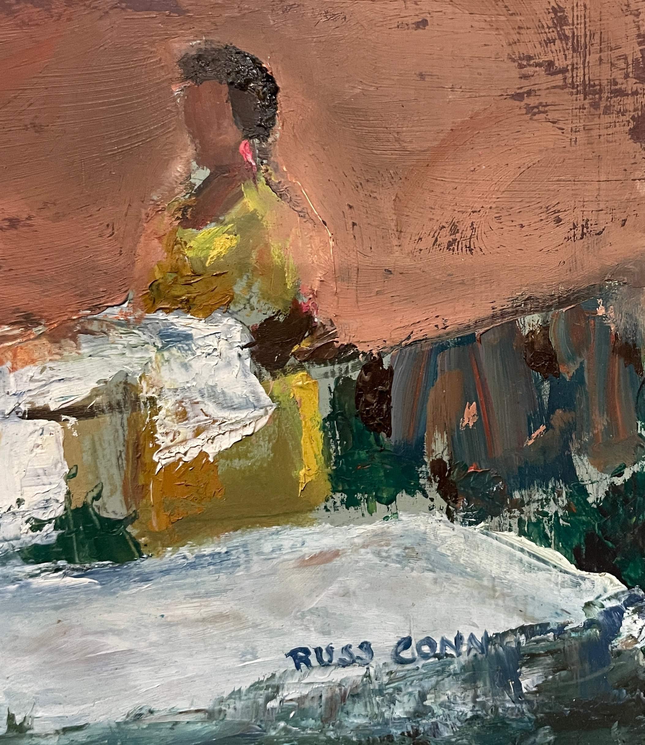 A Large, Mid-Century Painting, Titled 