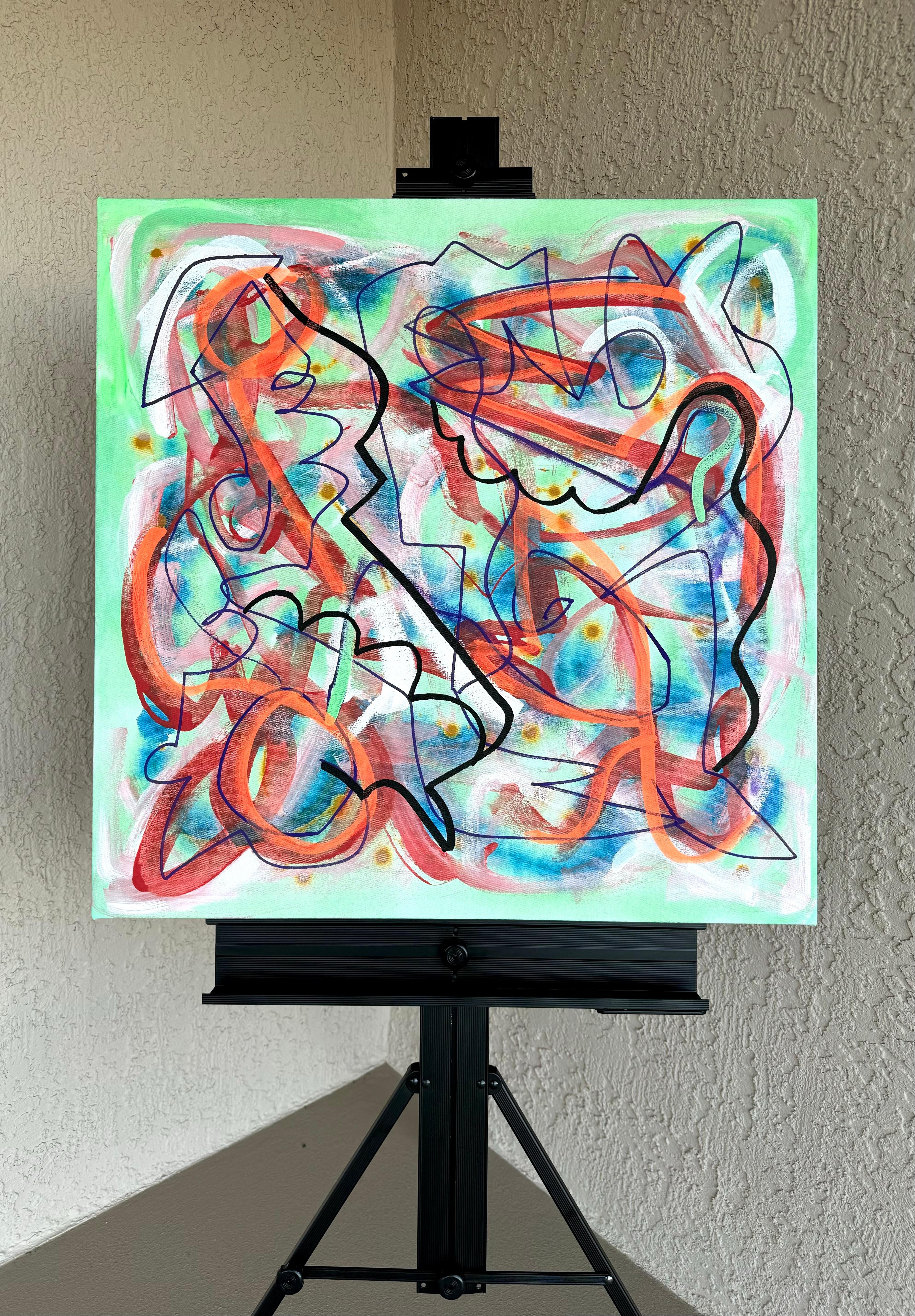 Big Green Series # 2, Abstract Painting For Sale 2