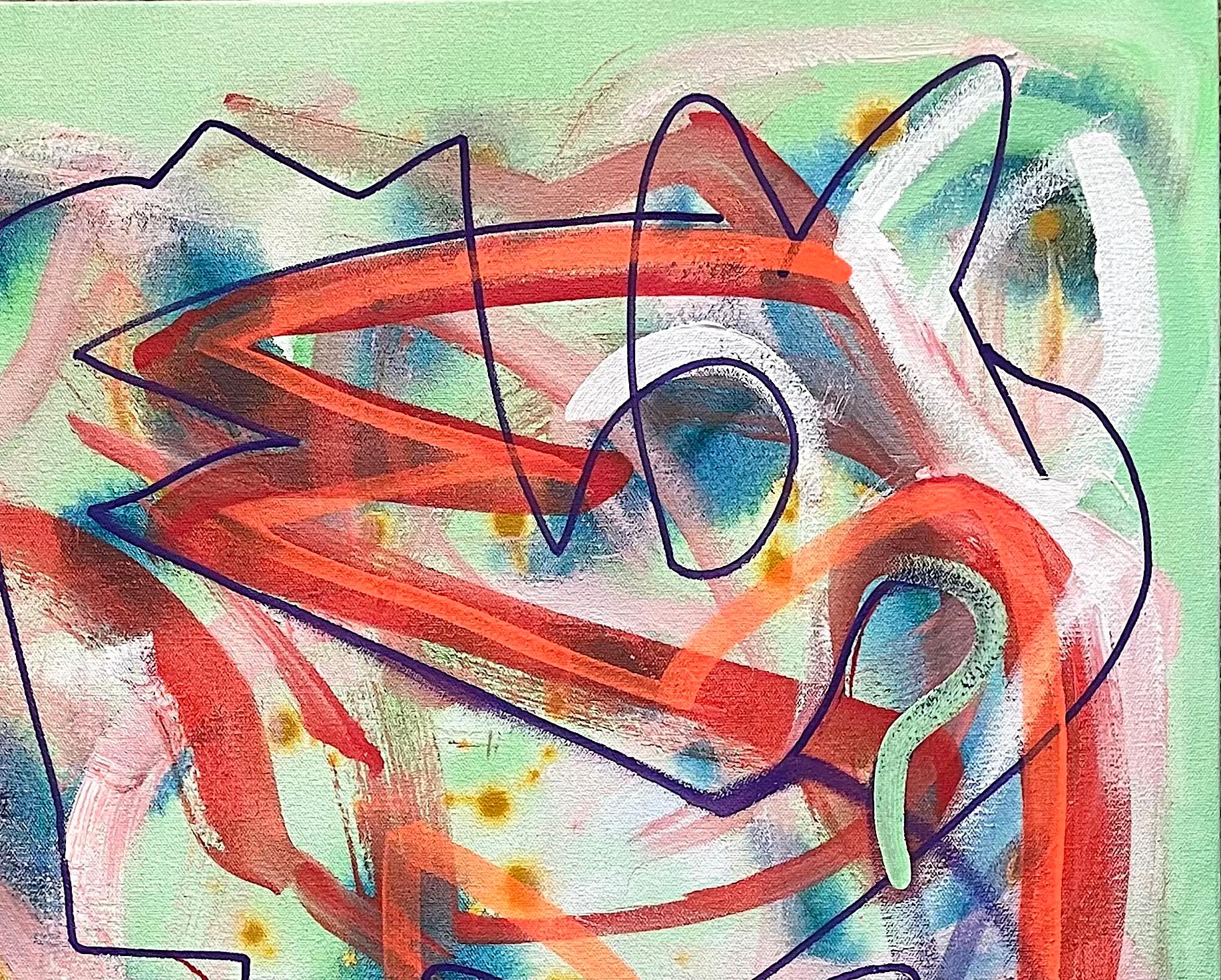 Big Green Series # 2, Abstract Painting For Sale 3