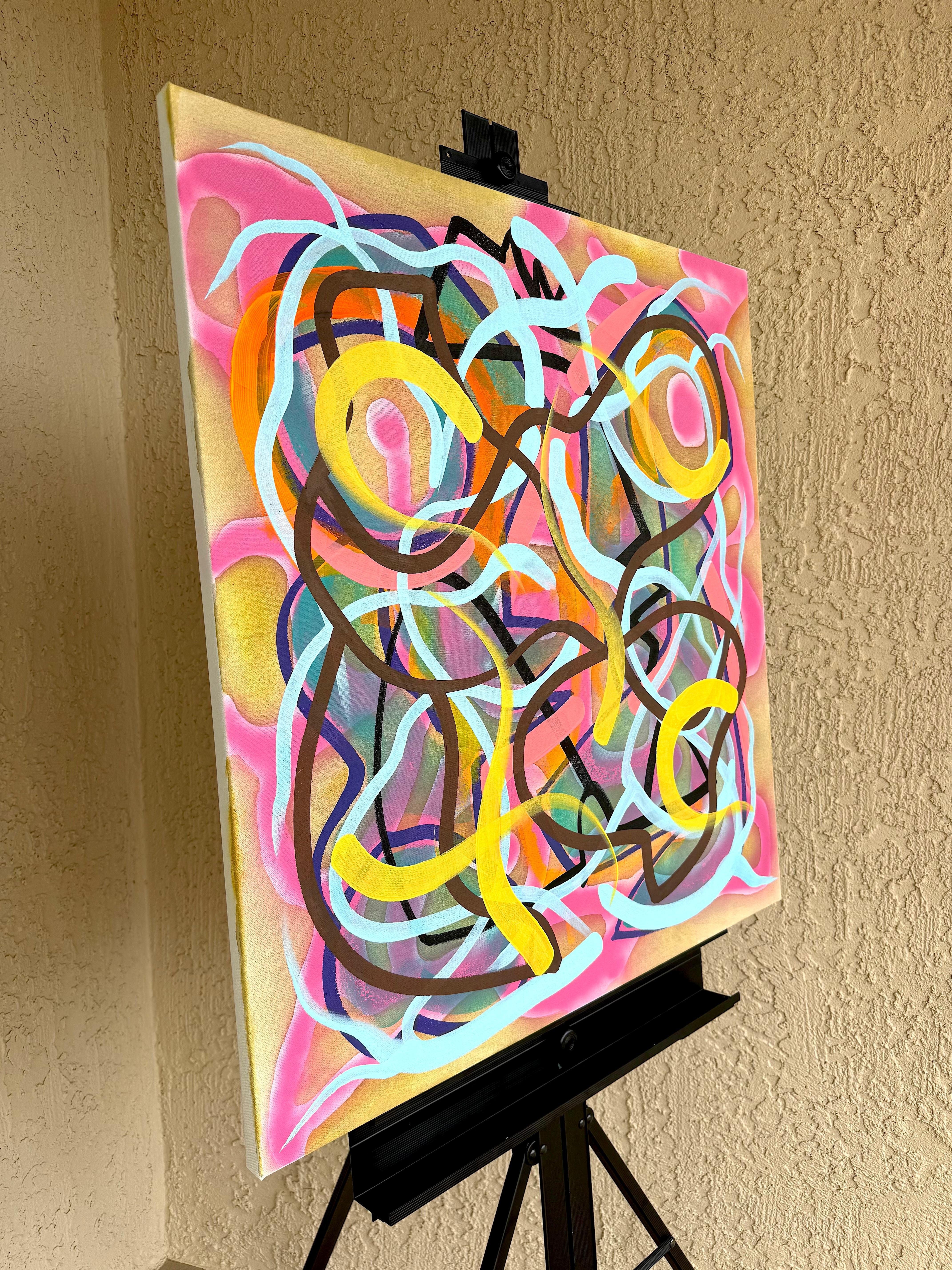 Großes Grün, Serie # 5, Abstraktes Gemälde, Serie – Painting von Russell Jacobs
