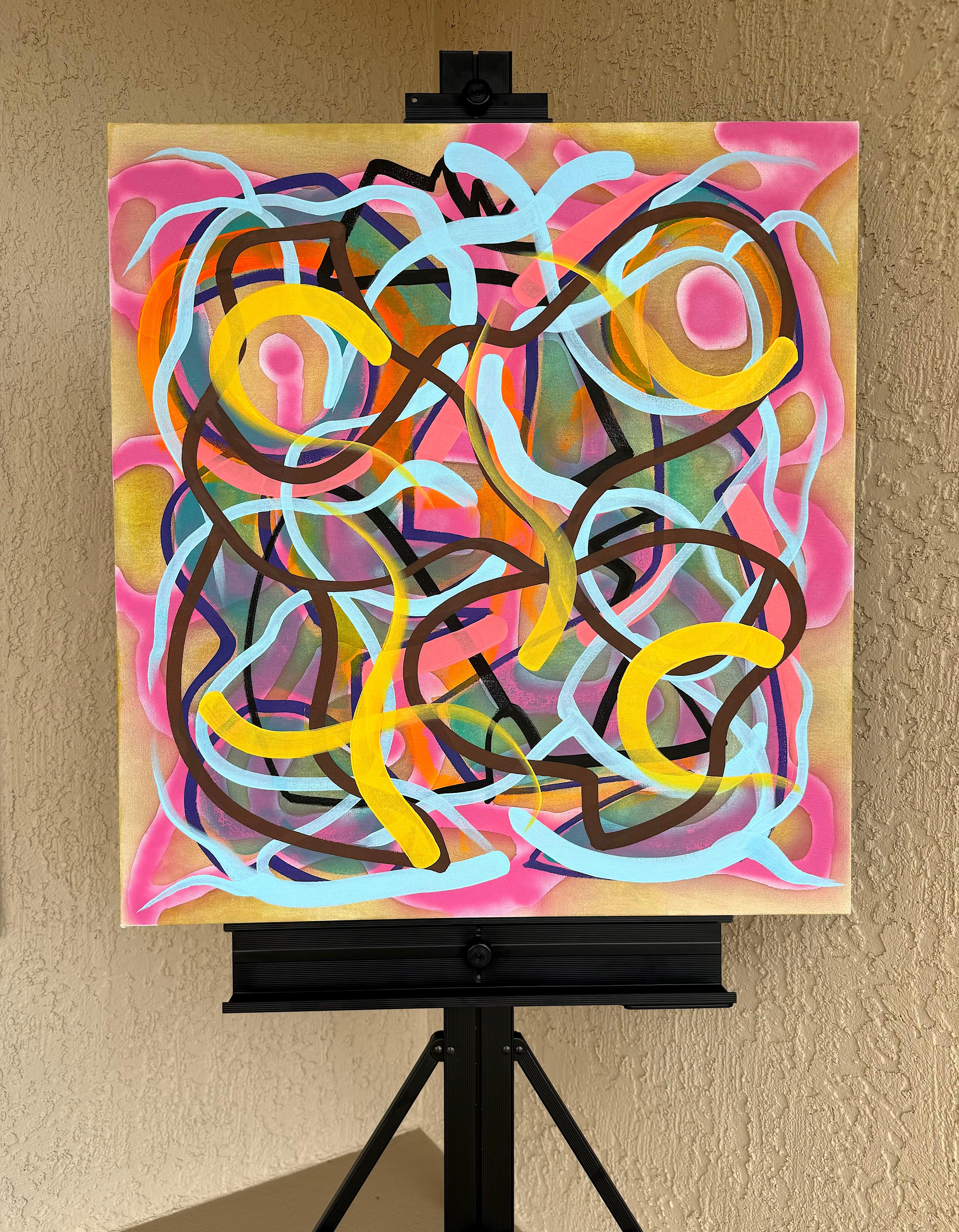 Großes Grün, Serie # 5, Abstraktes Gemälde, Serie (Braun), Abstract Painting, von Russell Jacobs
