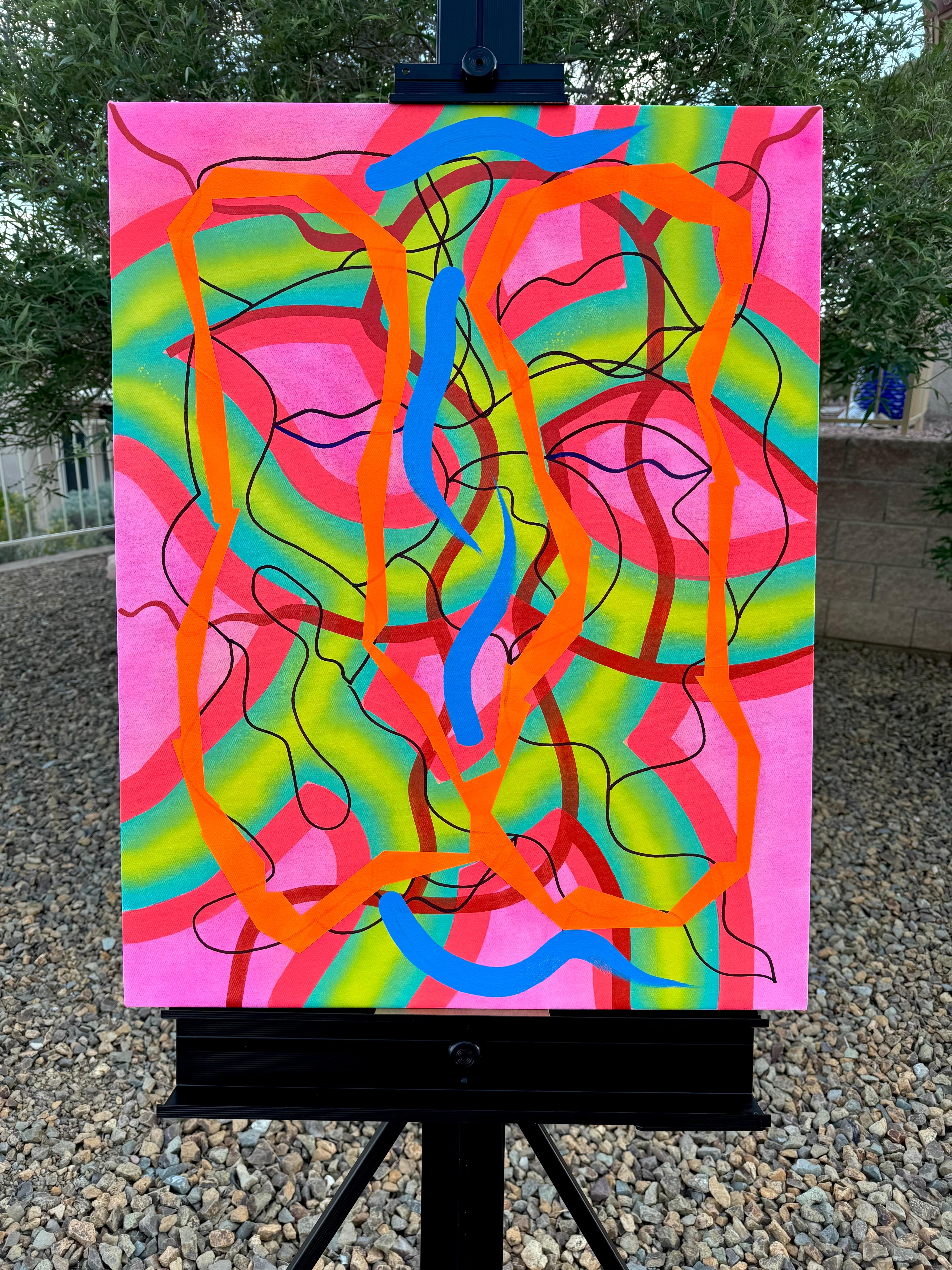 Big Green Series # 7, Abstract Painting For Sale 2