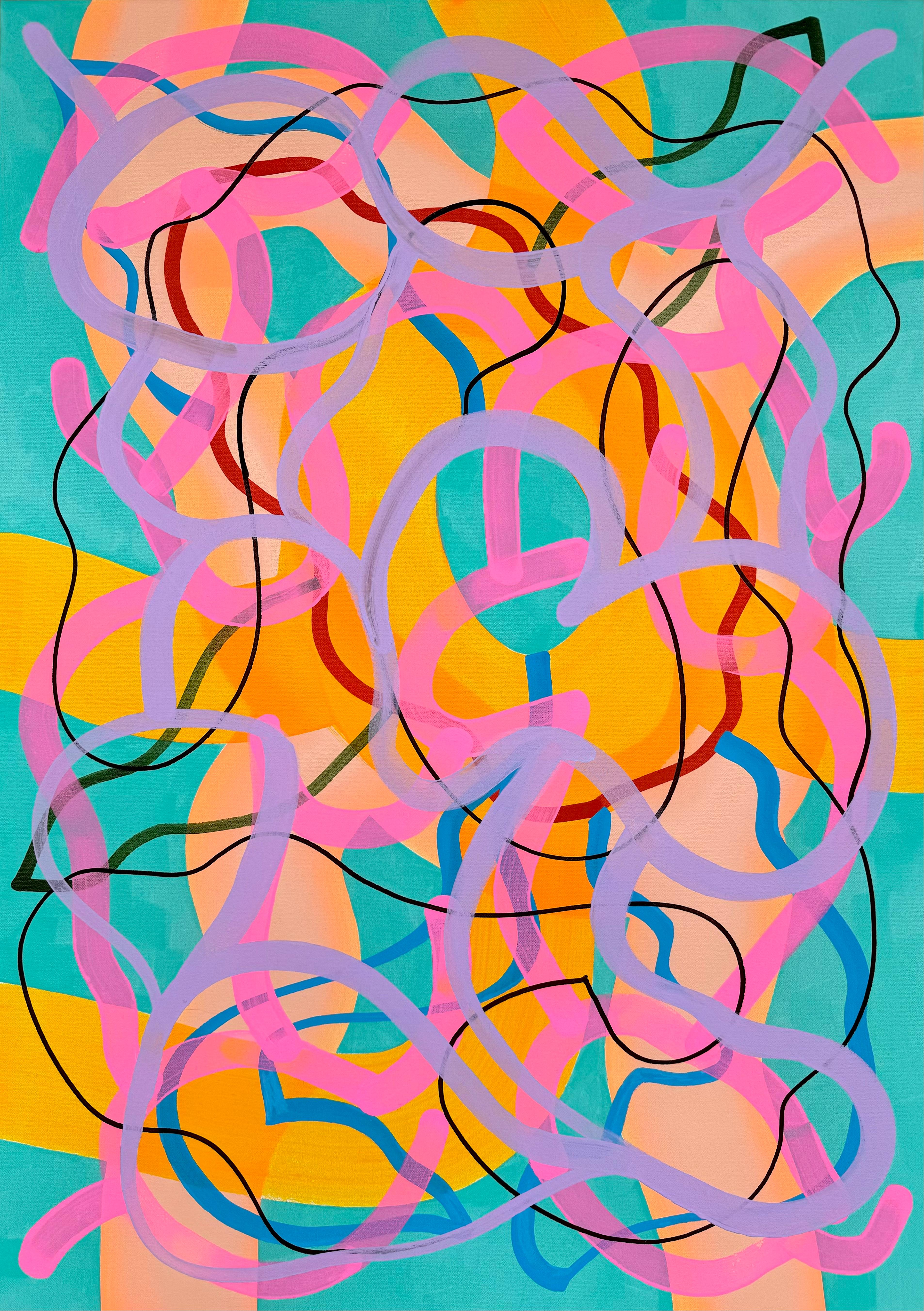 Abstract Painting di Russell Jacobs - Serie Greene & Greene # 9, Pittura astratta