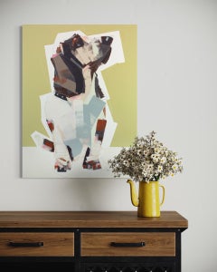 Peinture de chien abstrait «asset »